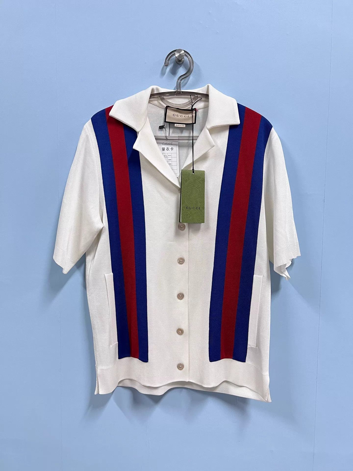 Gucci Multi Striped Short Sleeve Button-Up Shirt XS Size US XS / EU 42 / 0 - 1 Thumbnail