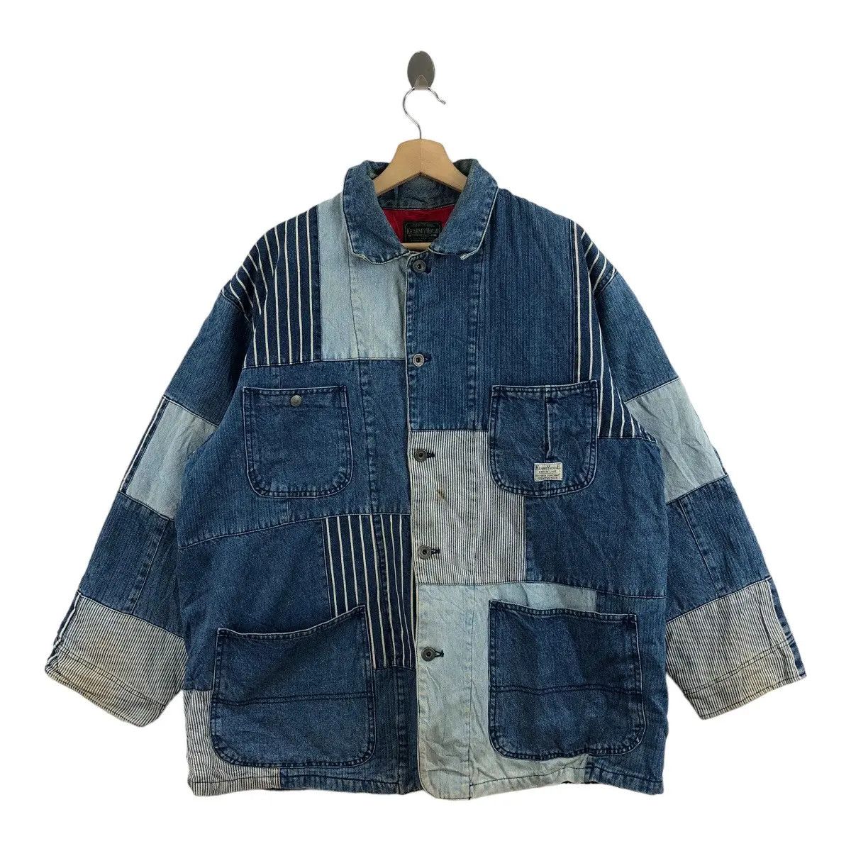 Vintage Vtg 80’ KEARNEY HOUSE Boro Sashiko Patchwork Denim Jeans Size US L / EU 52-54 / 3 - 1 Thumbnail