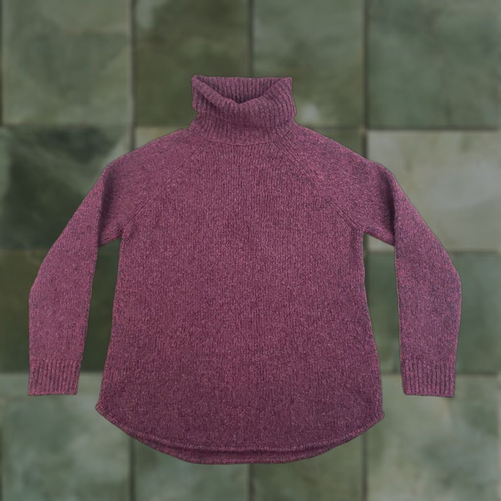 Michael Kors Michael Kors Sweater Womens Medium Red Burgundy Pullover Turtleneck Knit Stretch Size M / US 6-8 / IT 42-44 - 1 Thumbnail