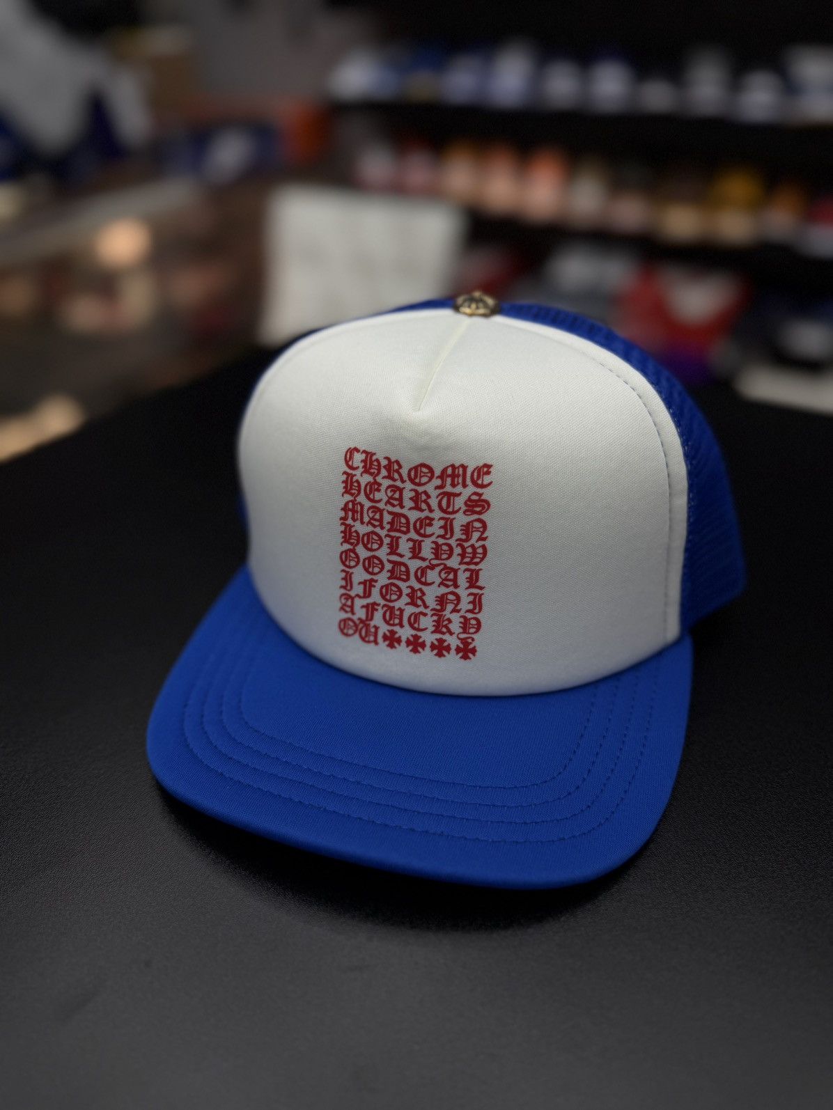 Chrome Hearts Chrome Hearts Blue White Red Logo SnapBack New Size ONE SIZE - 3 Thumbnail