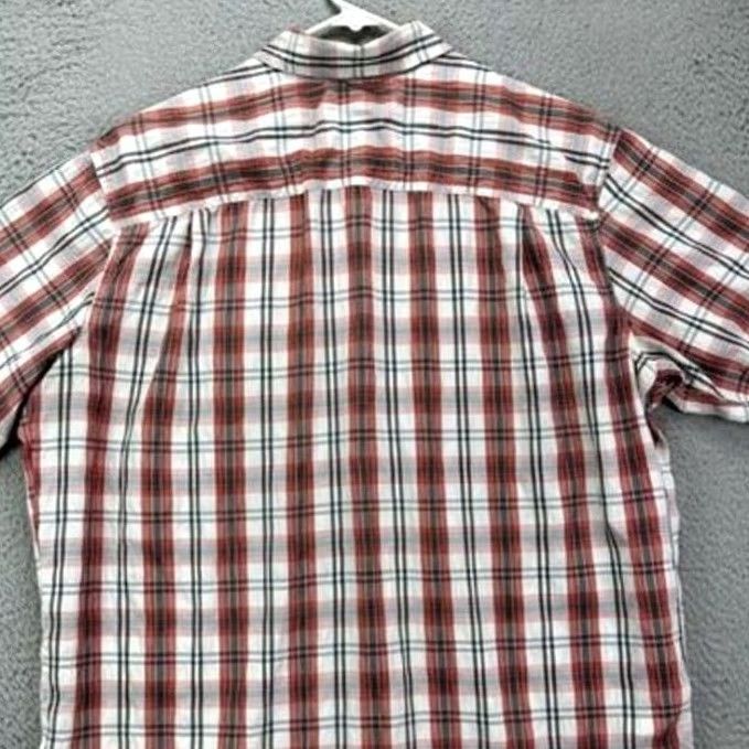 Eddie Bauer Eddie Bauer Shirt Large Mens Red Plaid Short Sleeve Button-Up Travel Size US L / EU 52-54 / 3 - 3 Thumbnail