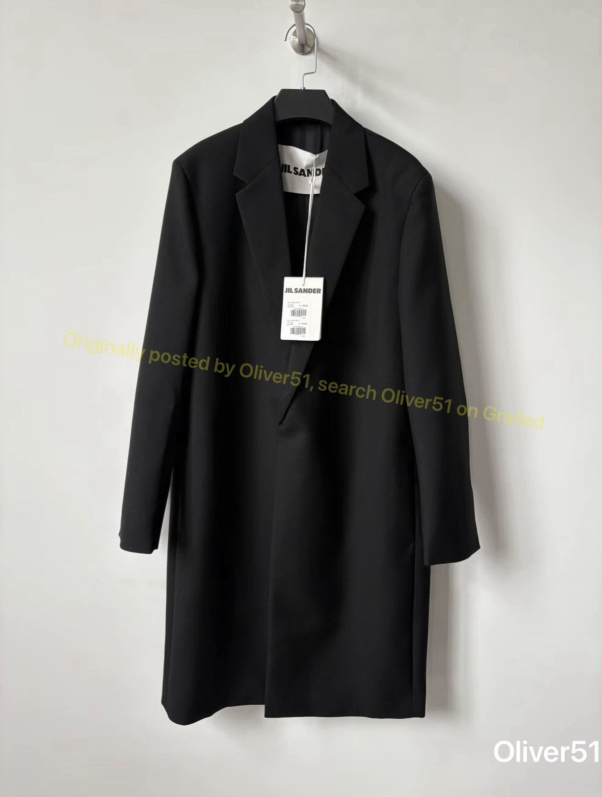 Jil Sander FW06 Jil Sander Raf Simons Era Virgin Wool Long Coat