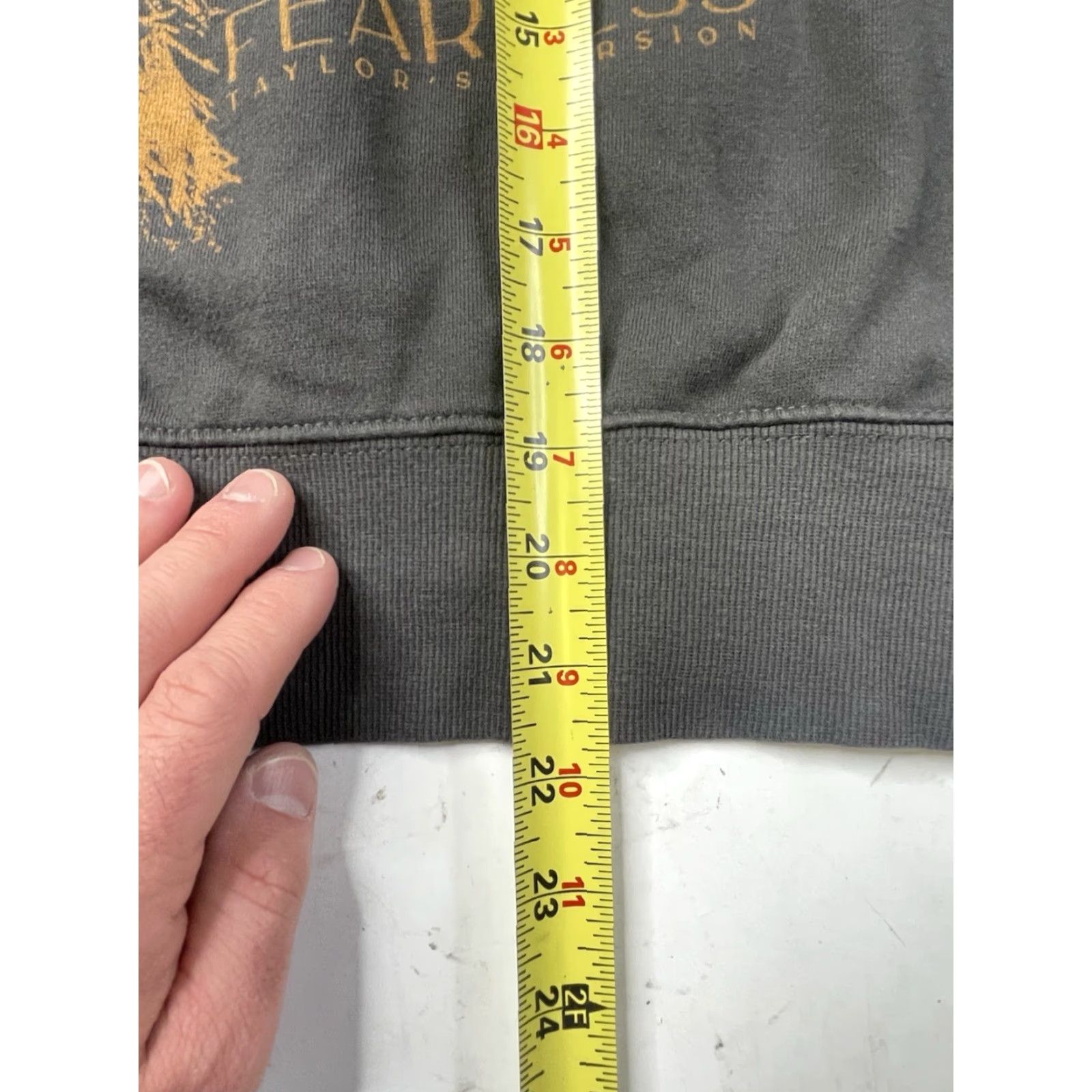 Vintage Taylor Swift Sweatshirt Pullover Fearless WITH YOU I'D DANCE BOXY Medium Gray Women M Size M / US 6-8 / IT 42-44 - 6 Thumbnail