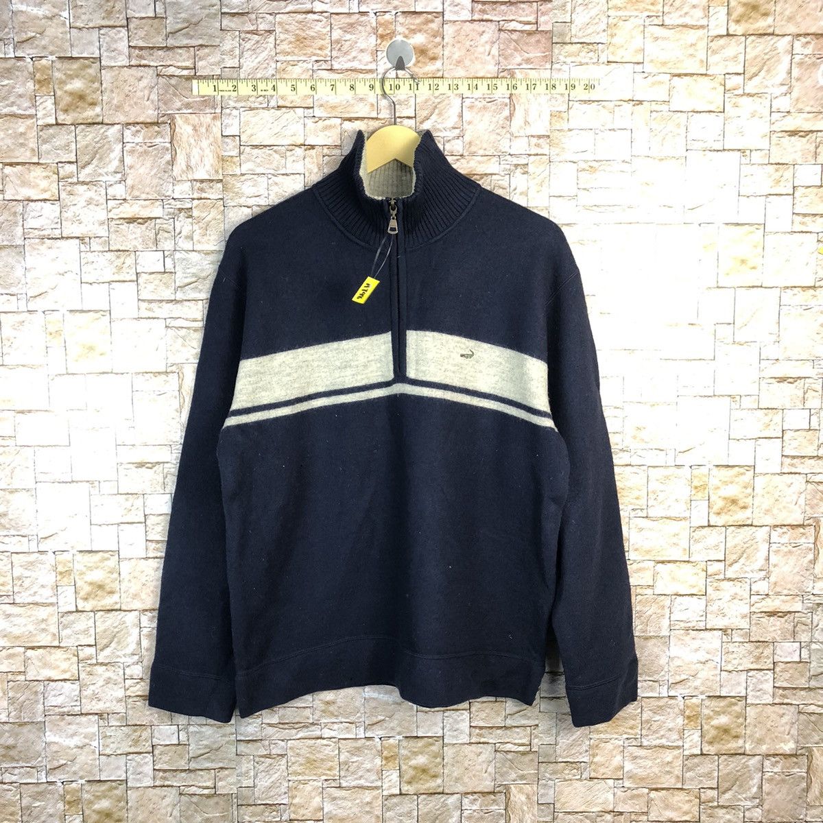 Japanese Brand Crocodille vintage Dark Blue Sweatshirt #A798 Size US L / EU 52-54 / 3 - 1 Thumbnail