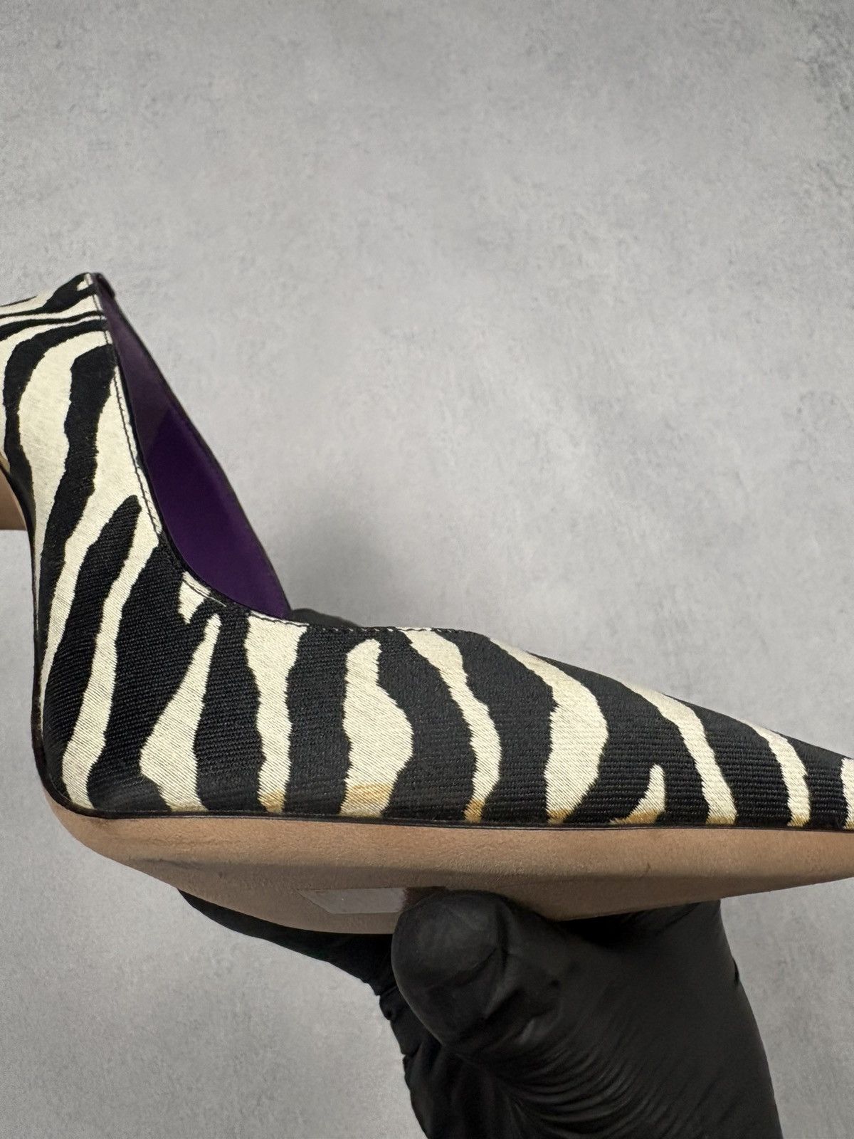 Dsquared2 Dsquared2 Zebra Print Pointed Toe Heels Pumps EU38 Archival Size US 8 / IT 38 - 7 Thumbnail