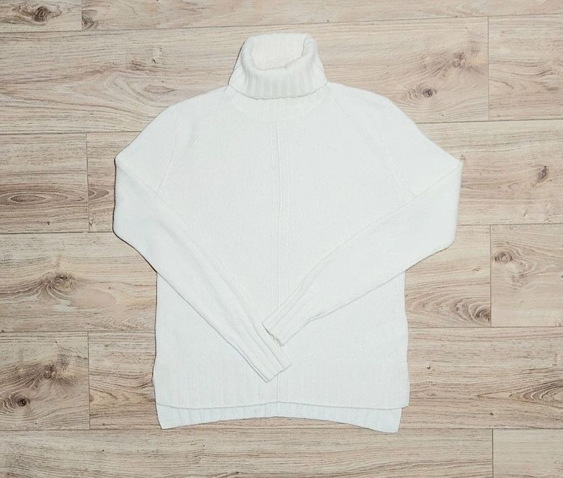 Other 100% cashmere sweater turtleneck jumper ecru vintage Size XS / US 0-2 / IT 36-38 - 1 Thumbnail