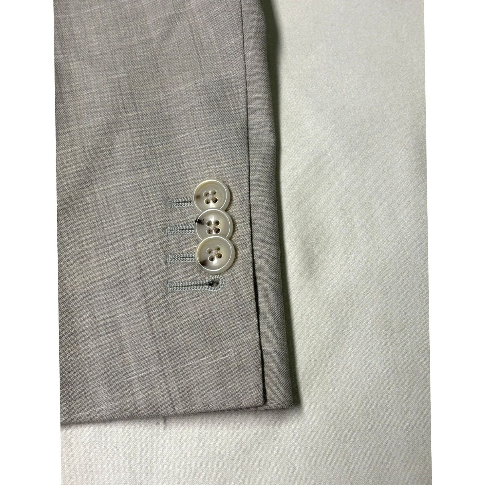Suitsupply Suitsupply Havana Patch Blazer Light Grey Wool Silk Linen Slim Fit 34r Size 34R - 3 Thumbnail