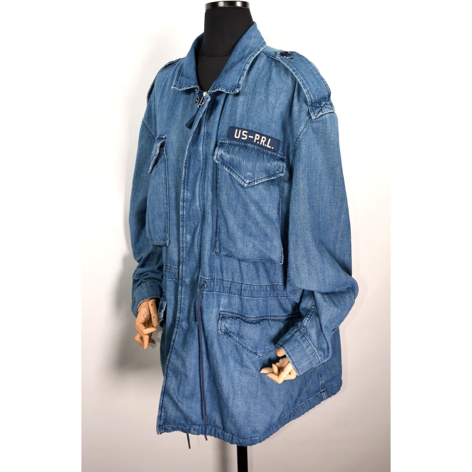 Polo Ralph Lauren Denim & Supply Ralph Lauren Polo Jacket Women XL Denim Field Military Color Blue 100% Cotton Size XL Size XL / US 12-14 / IT 48-50 - 7 Thumbnail