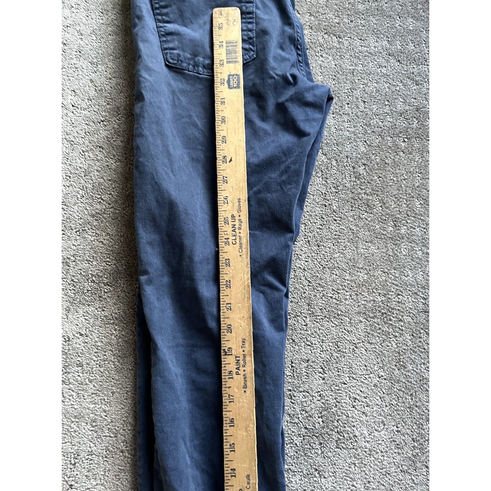 7 For All Mankind Mens 7 For All Mankind Adrien Slim Stretch Pants Khakis Size 29x32 Blue Size US 29 - 8 Thumbnail