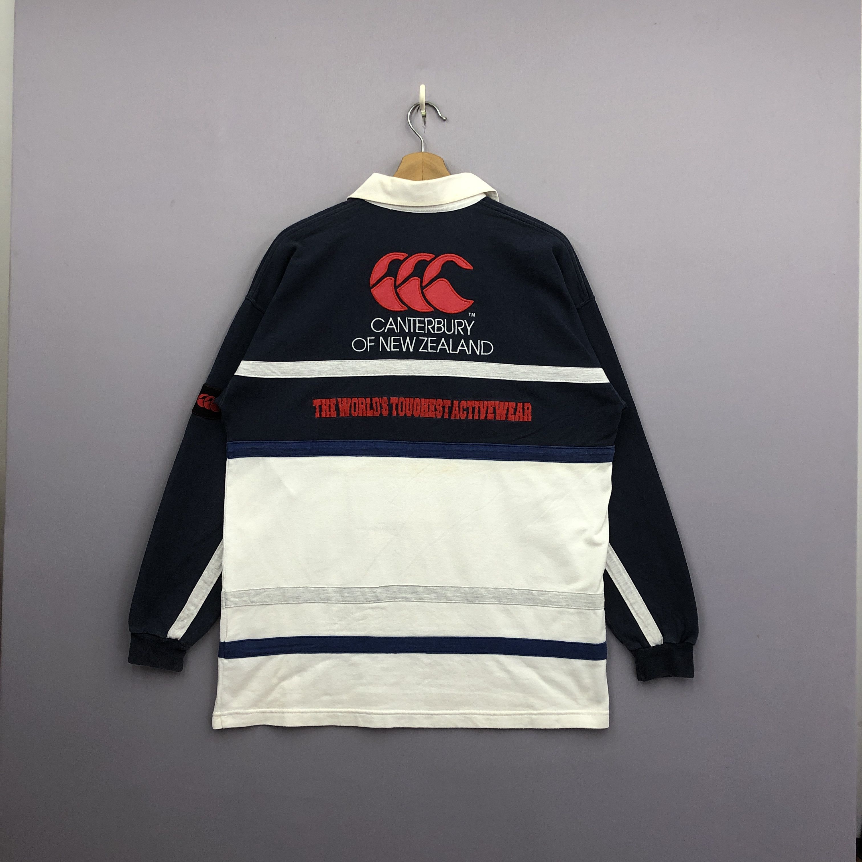 Canterbury of New Zealand × Vintage Vintage Canterbury Steinlager Sweater Rugby Sweatshirt Size US L / EU 52-54 / 3 - 2 Thumbnail