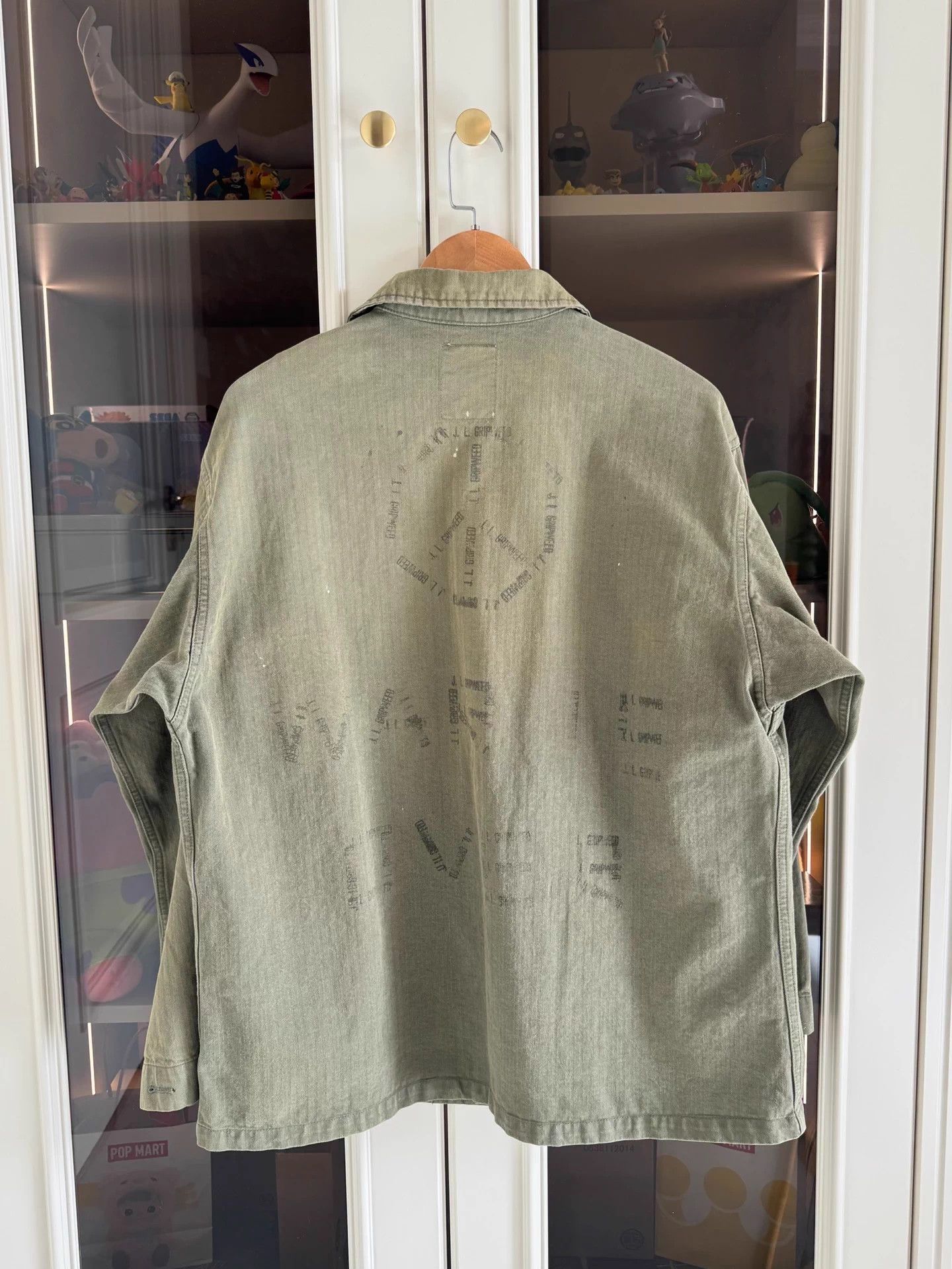 Other BOWWOW 23aw Splatter Distressed Anti-War Herringbone Jacket Size US L / EU 52-54 / 3 - 4 Thumbnail