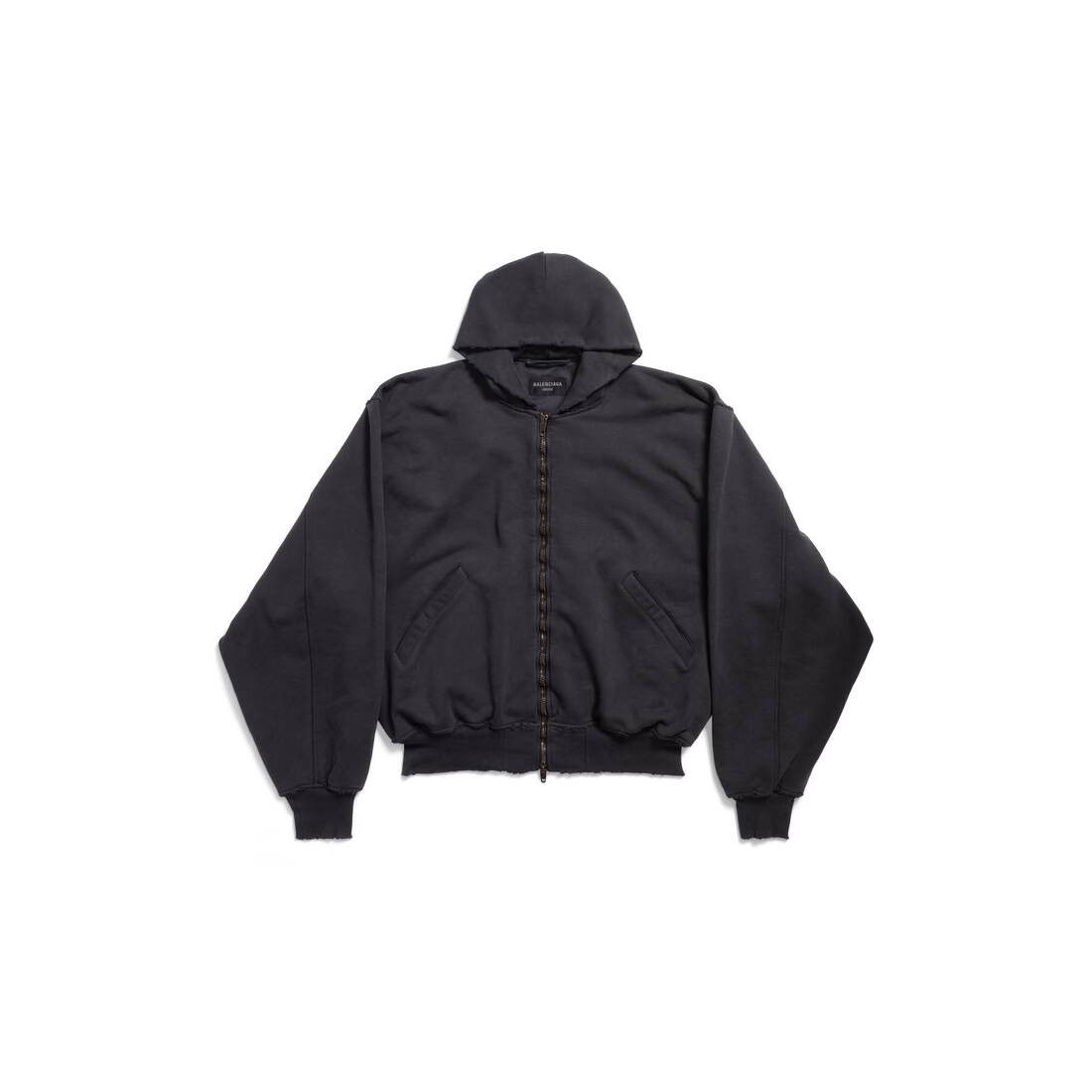 Balenciaga o1la1rc1a0925 Agaicnelab Hooded Bomber Jacket in Black Size US XS / EU 42 / 0 - 1 Thumbnail