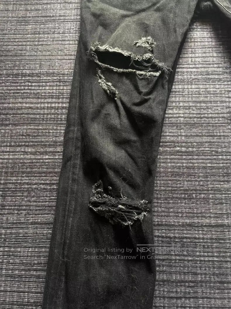 Saint Laurent Paris Saint Laurent Distressed Denim Jeans . Size US 31 - 3 Thumbnail