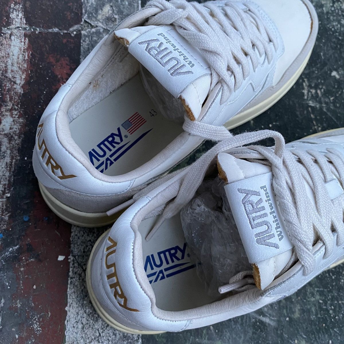 AUTRY AUTRY whirlwind low leather suede white Size US 10 / EU 43 - 5 Thumbnail