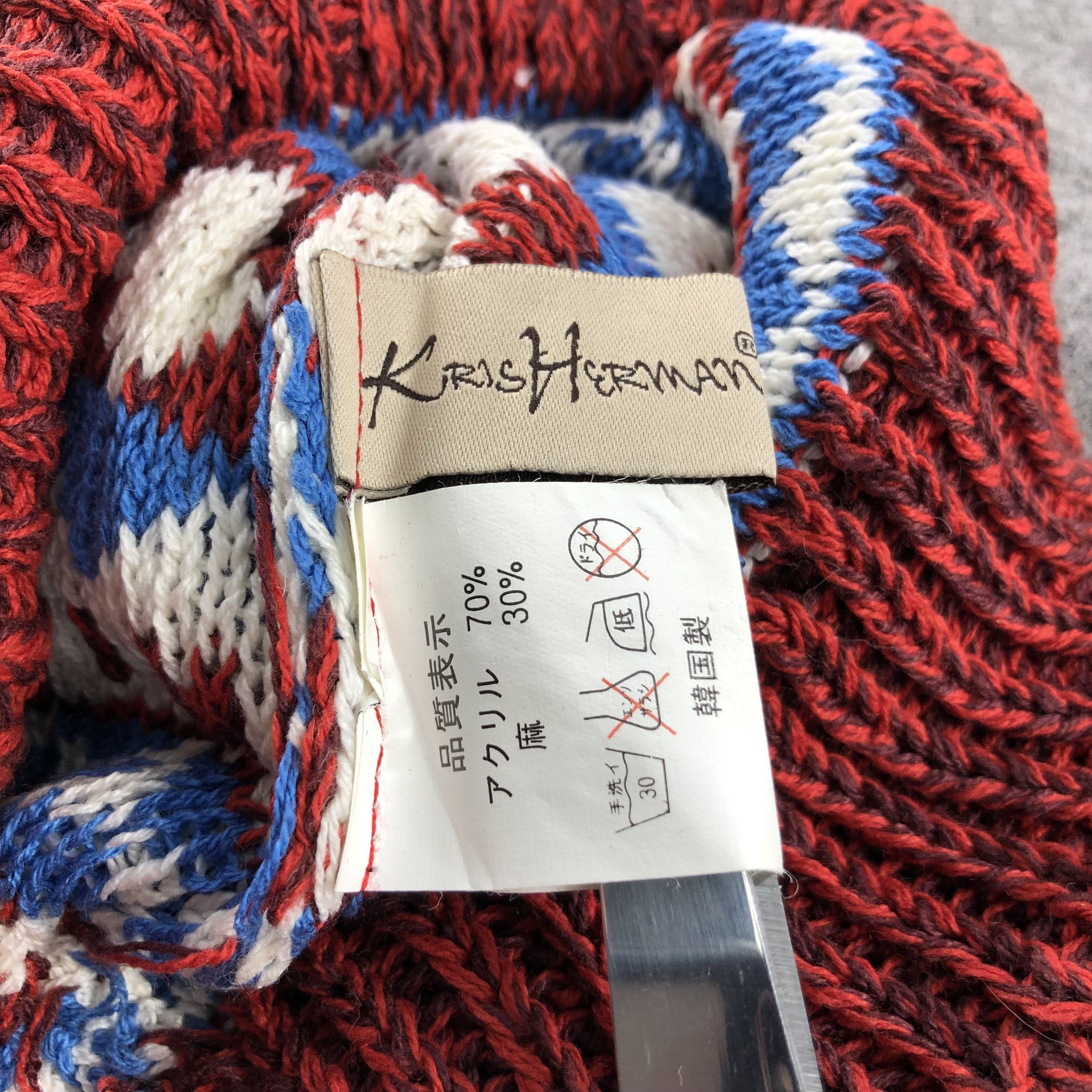 Vintage Unknown Kris Herman Fair Isle Beanie Snowcap Snow Hat B402 Size ONE SIZE - 6 Thumbnail