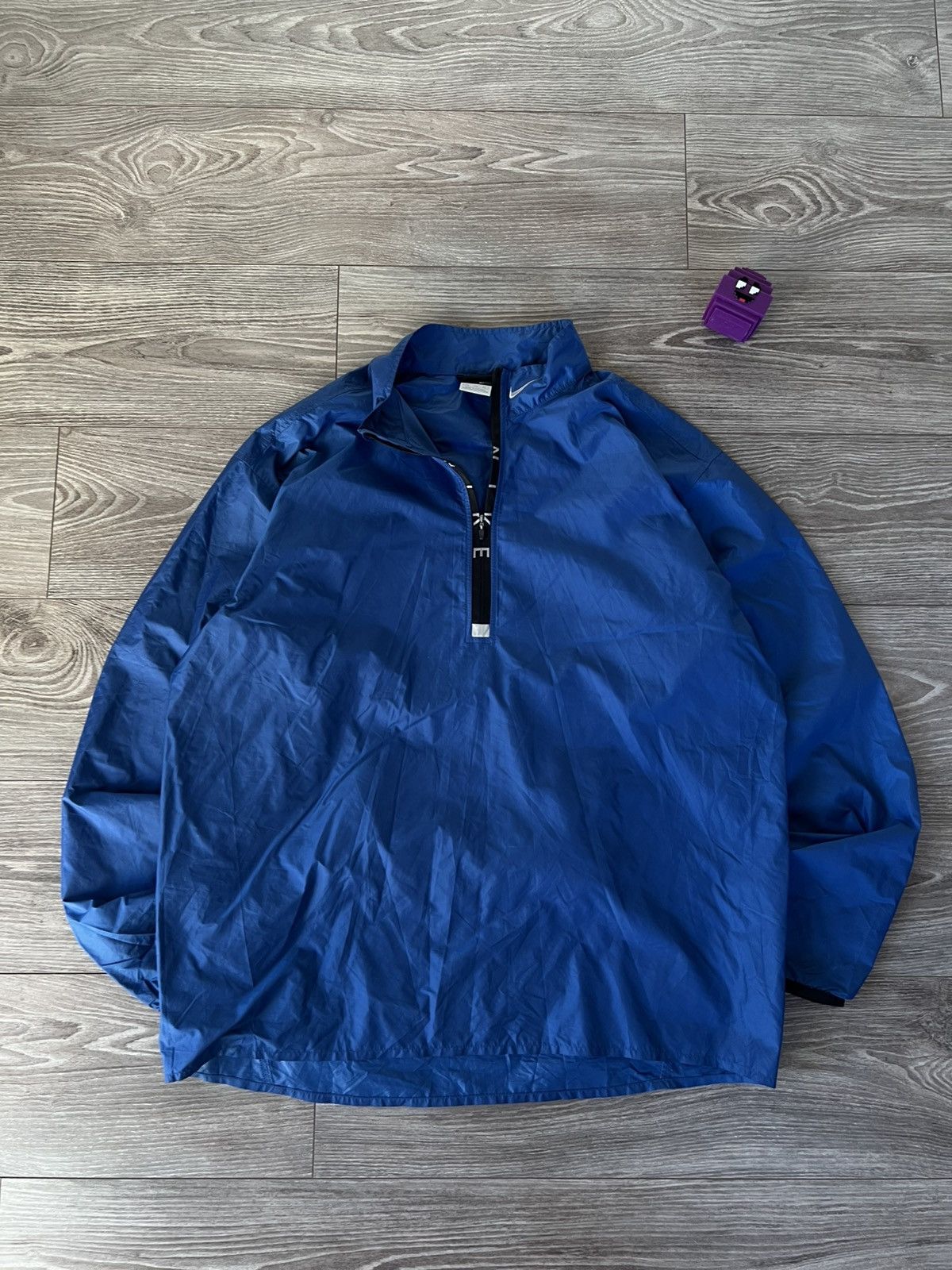 Vintage Vintage Nike Knit Neck Swoosh 1/3 Zip Packable Anorak Jacket Size US XL / EU 56 / 4 - 8 Thumbnail