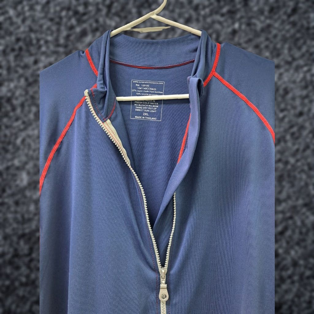 Skin Duck Skinz Unisex Jacket Long Sleeve Full Zip Blue 2XL Athletic Activewear UV Water Repellent Breathable Moisture Wicking All Seasons Size XXL / US 16-18 / IT 52-54 - 1 Thumbnail