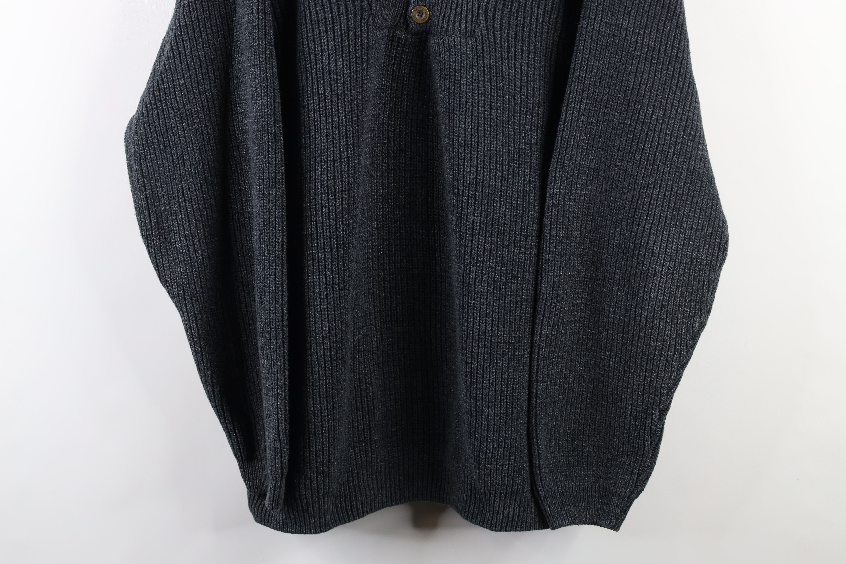 Eddie Bauer Vintage 90s Eddie Bauer Ribbed Knit Henley Sweater USA Size US XXL / EU 58 / 5 - 3 Thumbnail
