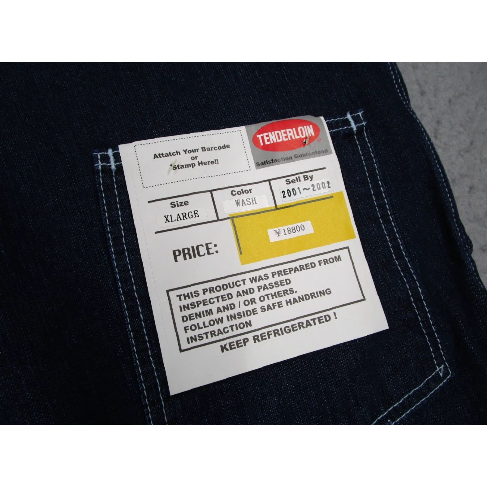 Tenderloin TENDERLOIN Jeans XL Blue Wide-Leg High Rise 5-Pocket Denim Made in Japan 40x31 Mens Size US 36 / EU 52 - 3 Thumbnail