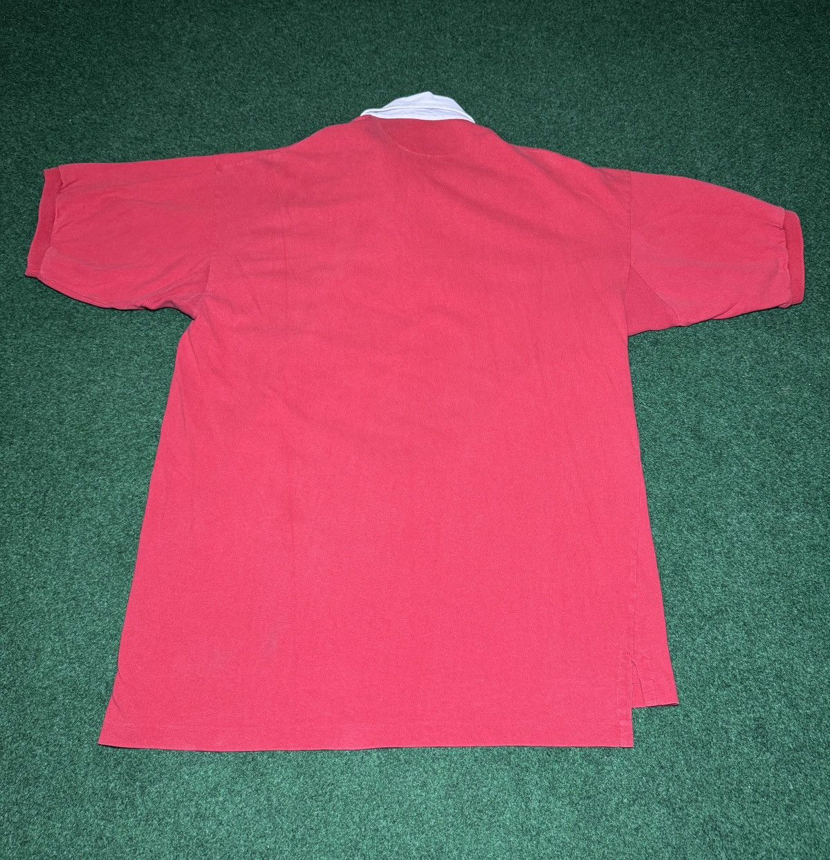 Nike × Vintage Vintage Nike Gray Tag 80s 90s Red XL Polo Size US XL / EU 56 / 4 - 4 Thumbnail