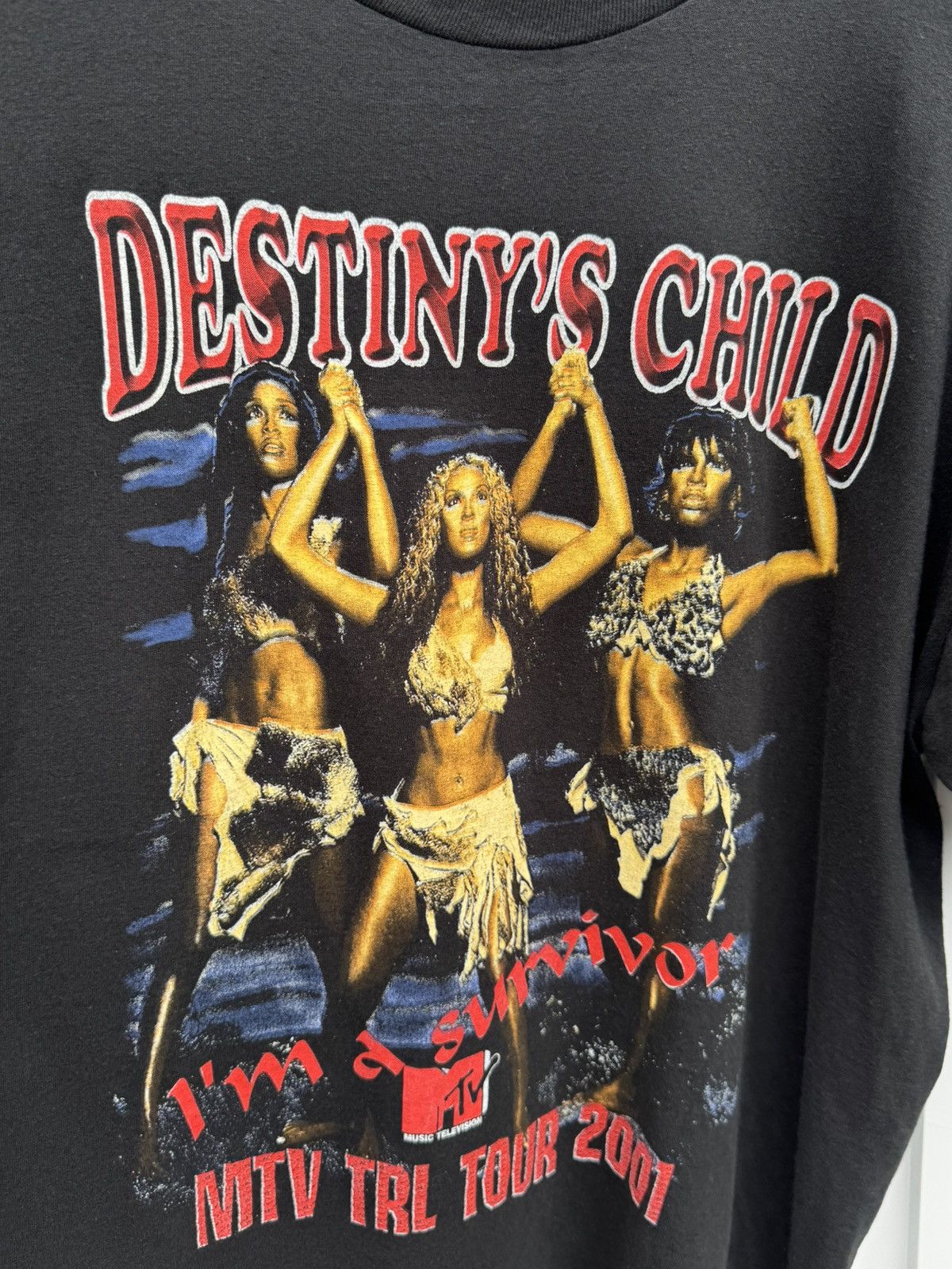 Vintage 💥Vintage Destiny’s Child I’m a Survivor 2001 RapTee T-Shirt Size US XXL / EU 58 / 5 - 3 Thumbnail