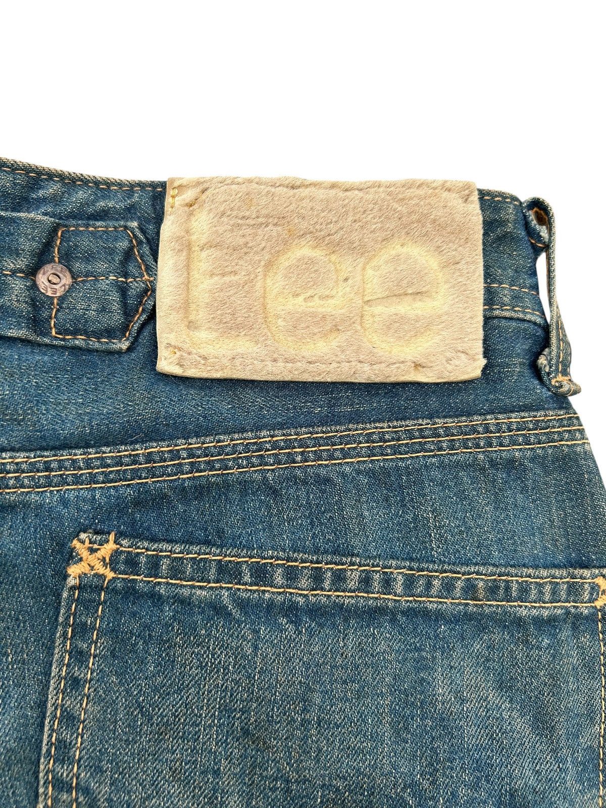 Kapital Vintage Buckle Back Lee Cowboy Selvedge Denim Jeans Size US 32 / EU 48 - 7 Thumbnail