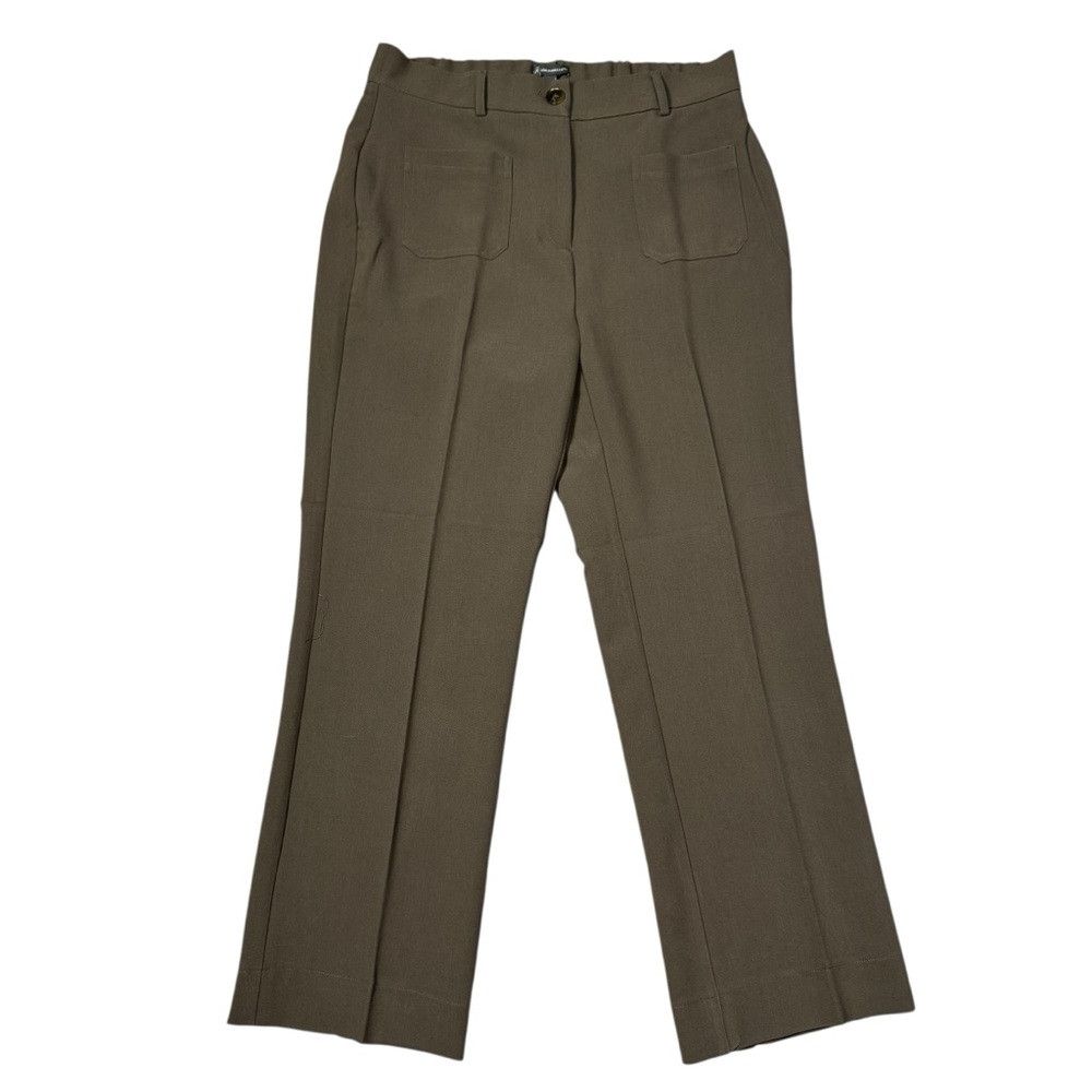 Adrianna Papell NWT New $89 Adrianna Papell Olive Wide Leg Patch Pocket Pan Size 30" / US 8 / IT 44 - 1 Thumbnail
