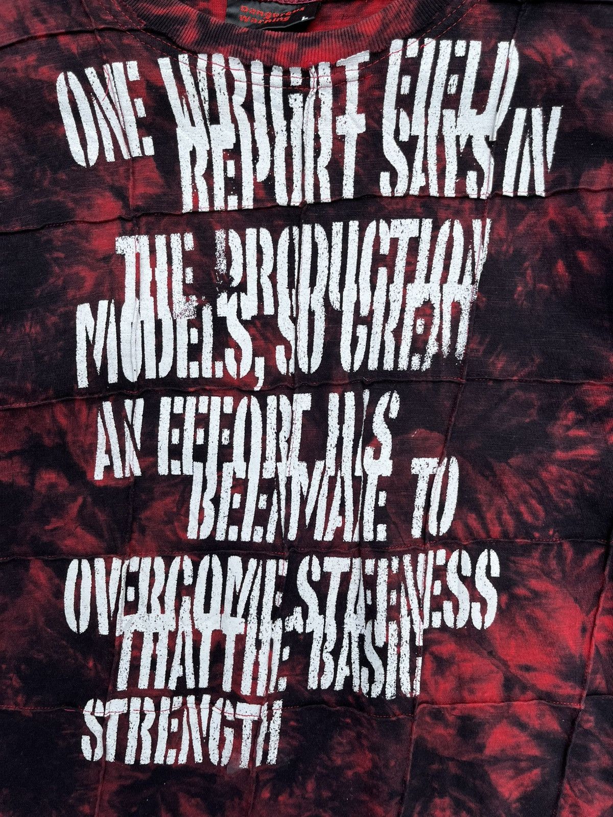 If Six Was Nine Dangerous Warning Tee Art Poem Pop Punk Journey Size US M / EU 48-50 / 2 - 2 Thumbnail