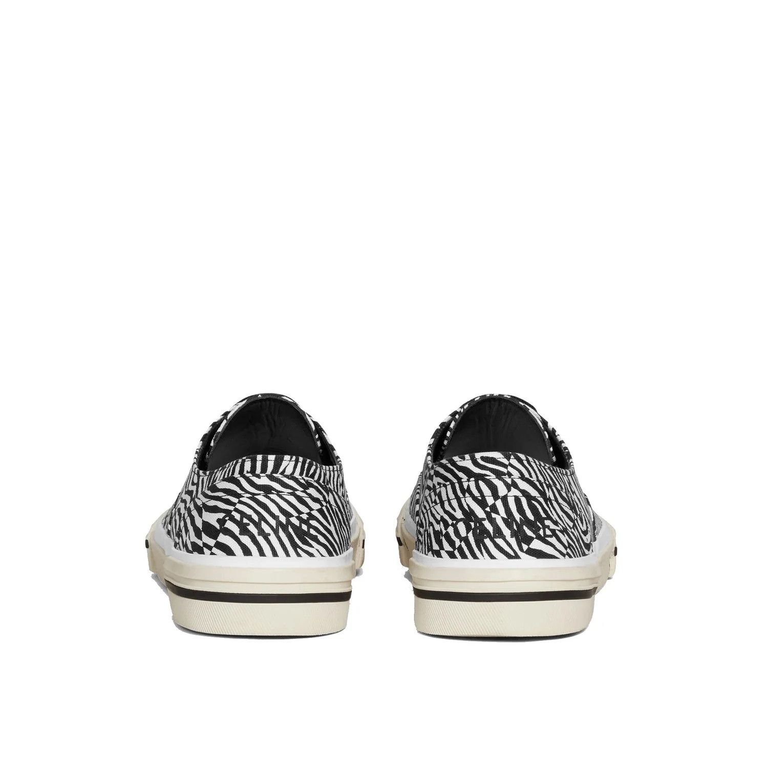 Celine o1bcso1str0824 Elliot Low-Top Sneakers in White Black Size US 6 / EU 39 - 3 Thumbnail