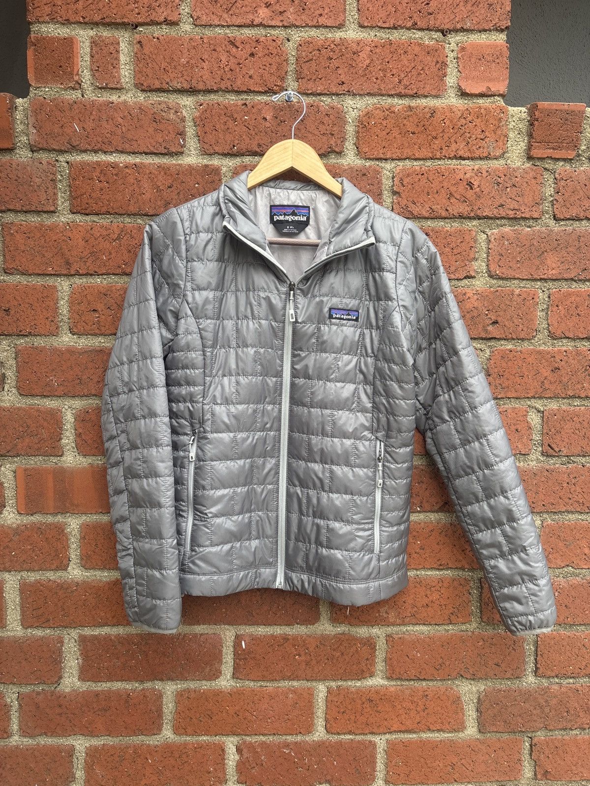 Patagonia grey patagonia nano puff full zip jacket Size S / US 4 / IT 40 - 2 Thumbnail