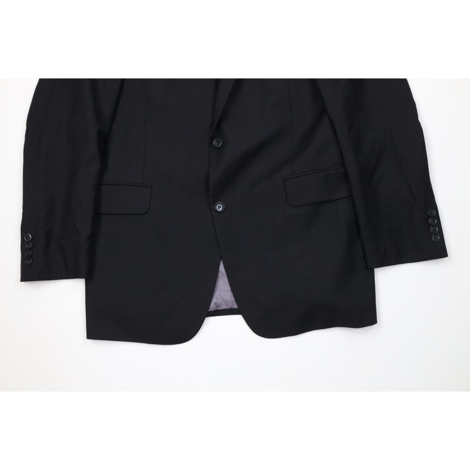 Vintage Vintage 90s Streetwear 2 Piece Worsted Wool Suit Striped Size 42L - 4 Thumbnail