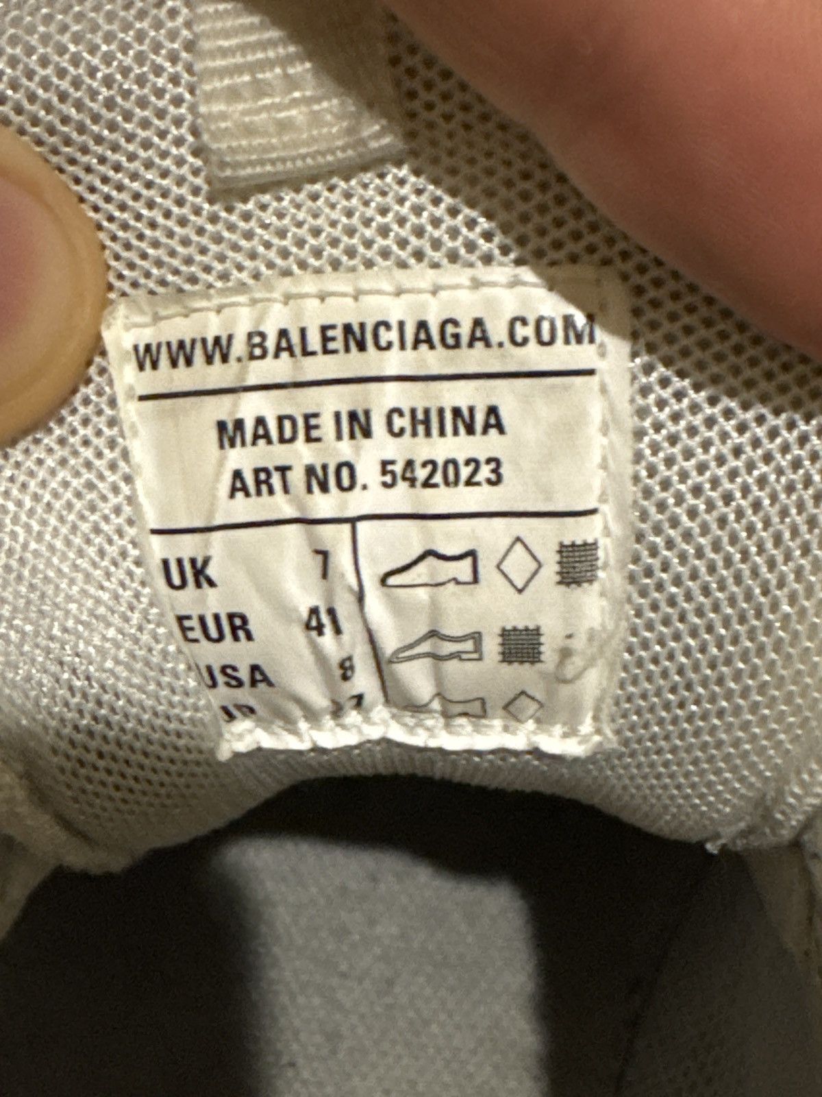 Balenciaga Balenciaga Track 1 Off white 41 Size US 8 / EU 41 - 4 Thumbnail