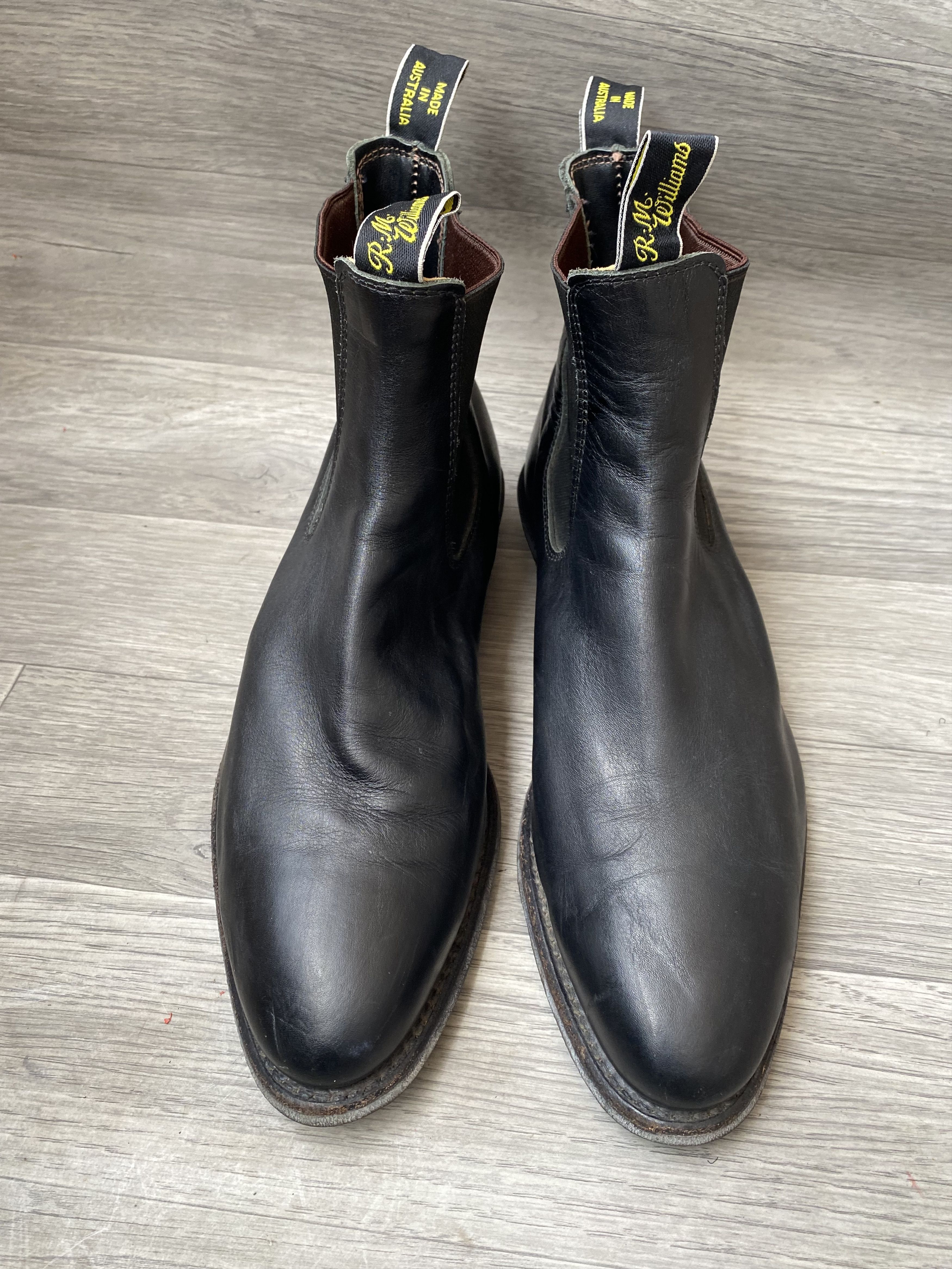R.M. Williams Rm william chelsea black leather boots uk 10G Size US 11 / EU 44 - 3 Thumbnail