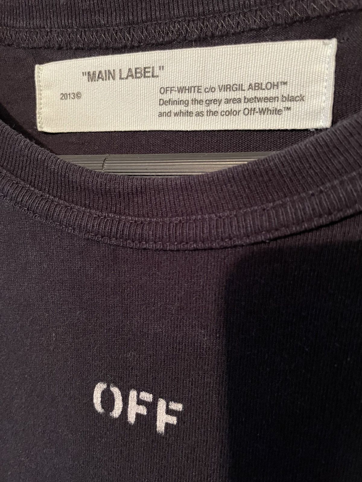 Off-White Off-White Black L/S Arrow Logo Print T-shirt Diagonals Tee Size US S / EU 44-46 / 1 - 8 Thumbnail
