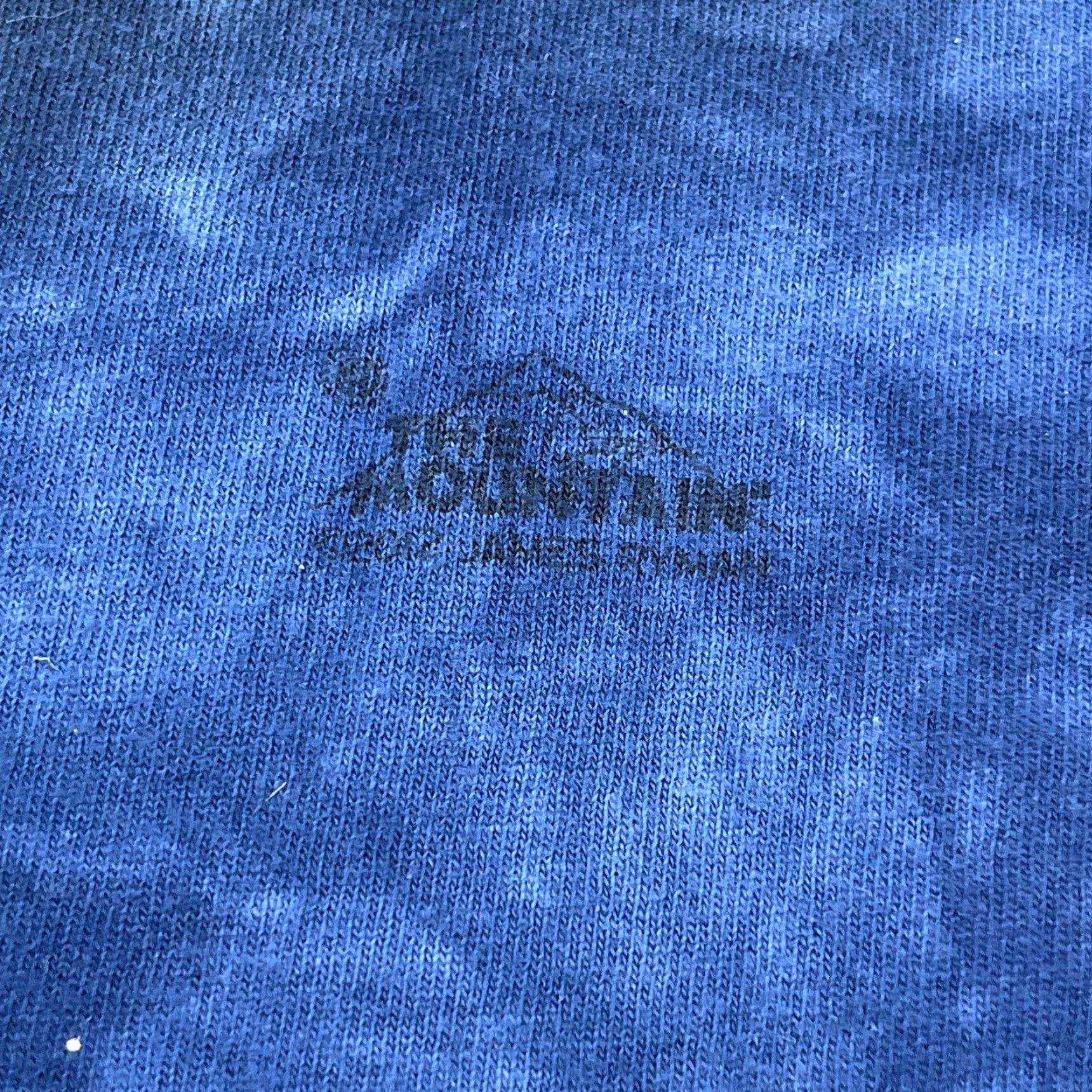The Mountain The Mountain Shirt Men Large Blue Tee Tie Dye Zombie Monster Horror Retro Adult Regular Crew Neck Short Sleeve Graphic Print Logo Size US L / EU 52-54 / 3 - 5 Thumbnail