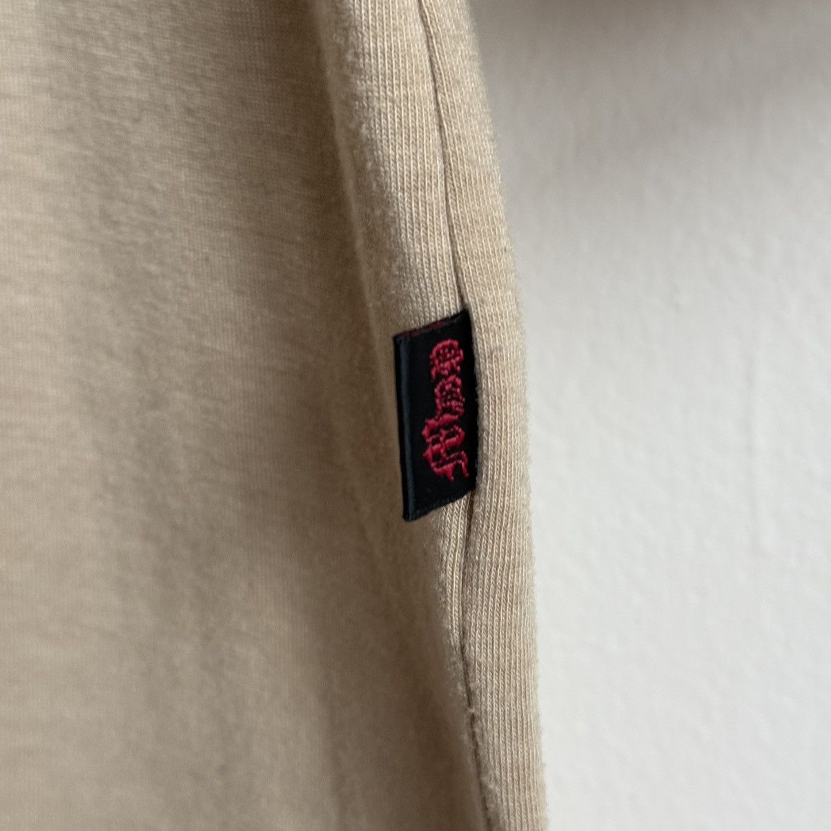 If Six Was Nine × Japanese Brand × Vintage MdP Modèle de Prudence Japan Tattoo Sleeve Beige 3/4 T-Shirt Size US L / EU 52-54 / 3 - 6 Thumbnail