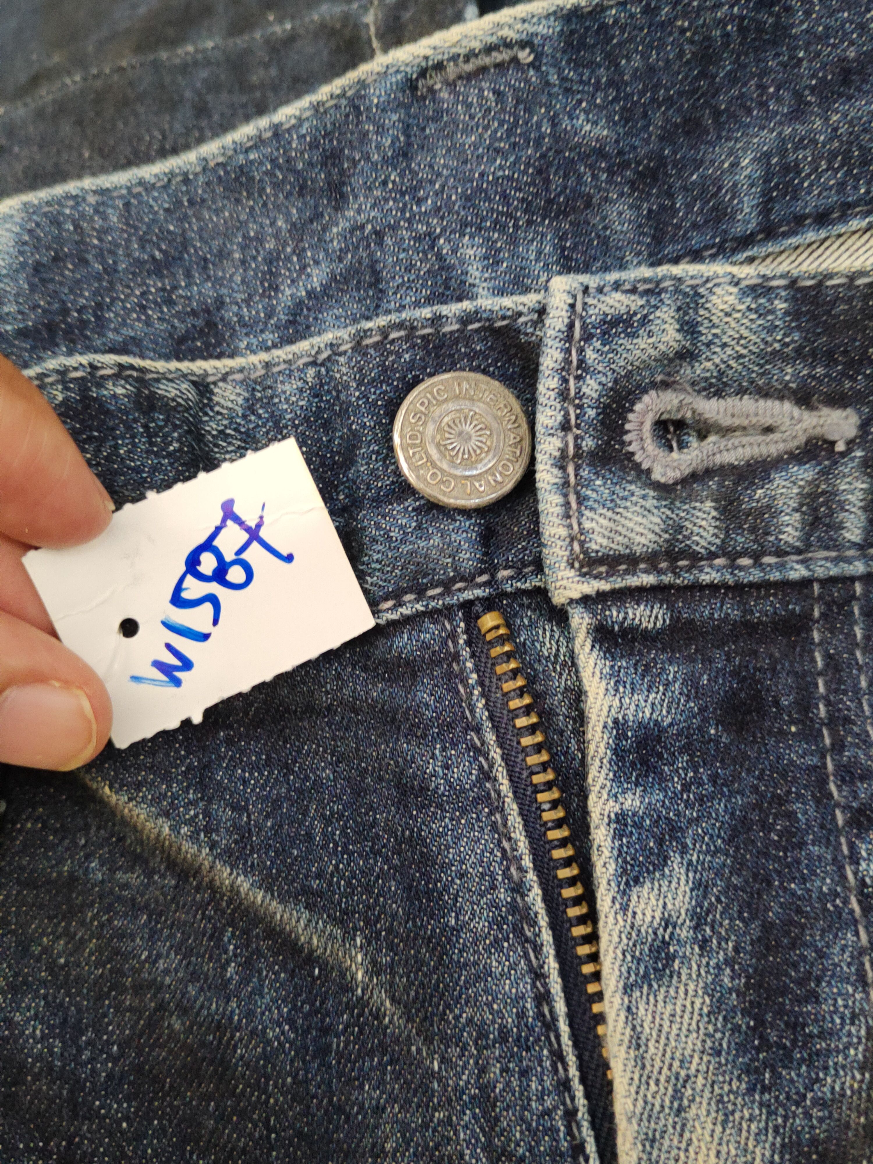 Tornado Mart Tornado Mart Dark Blue Distressed Ripped denim Jeans #W1587 Size US 32 / EU 48 - 19 Thumbnail