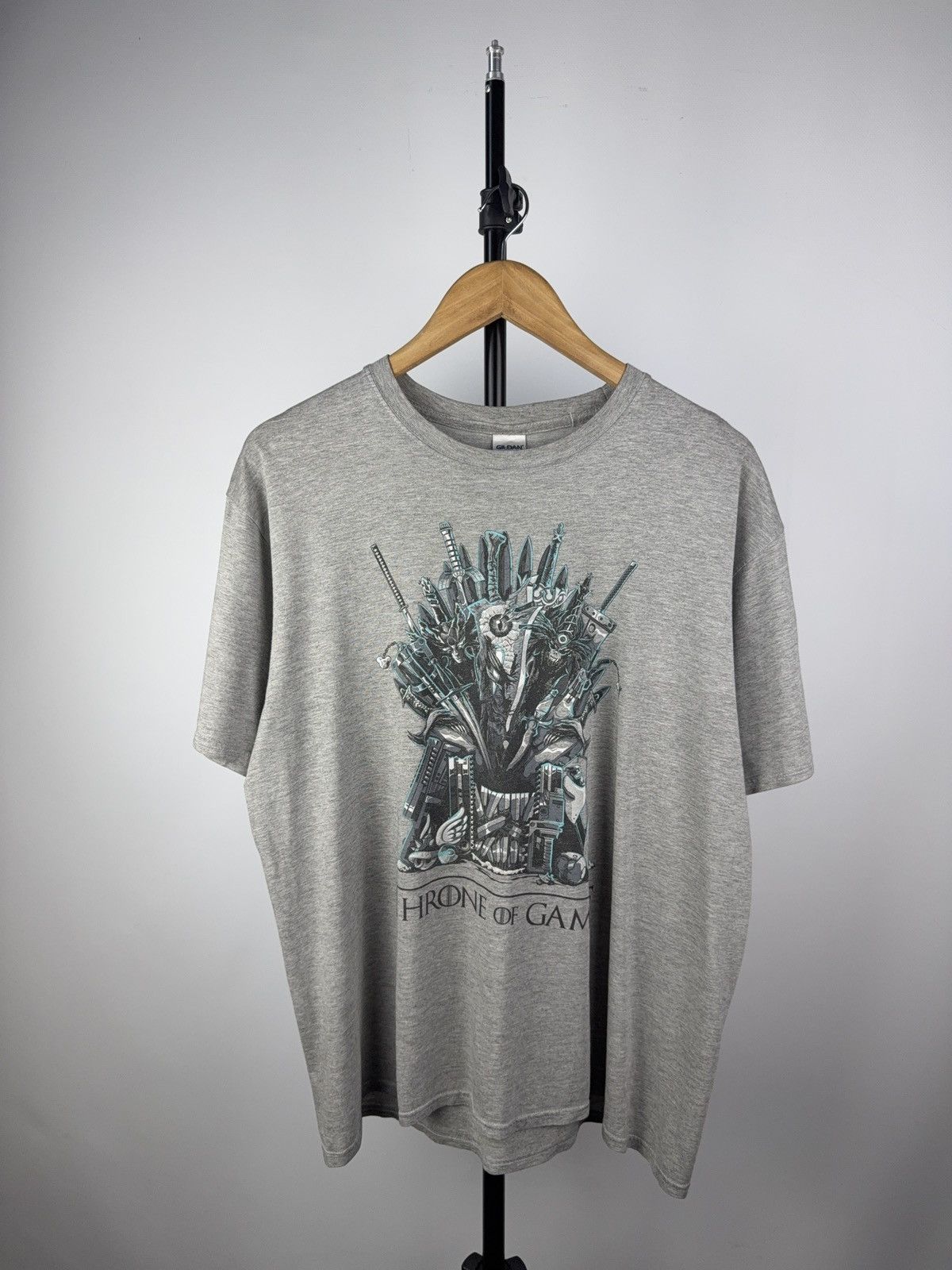 Vintage Throne of Games” Parody Tee Gamer Thrones Console Print XL Size US XL / EU 56 / 4 - 1 Thumbnail