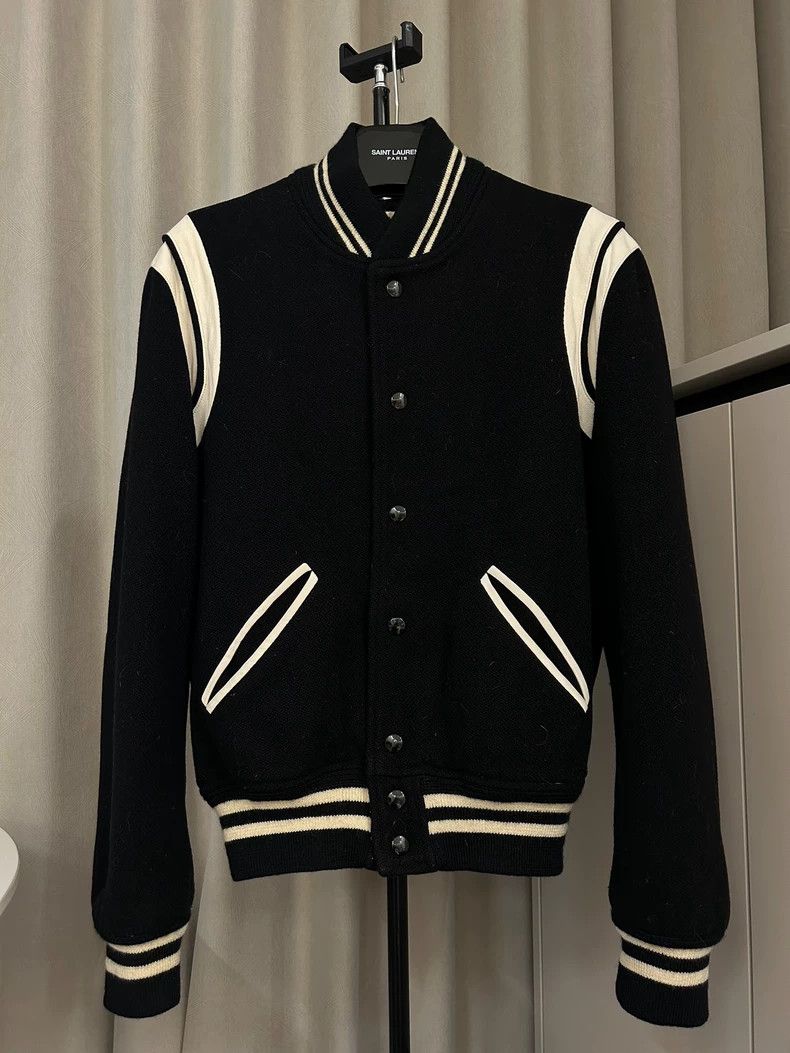Saint Laurent Paris Saint Laurent ParisFall/Winter 15 Black and White Classic Size US S / EU 44-46 / 1 - 1 Thumbnail