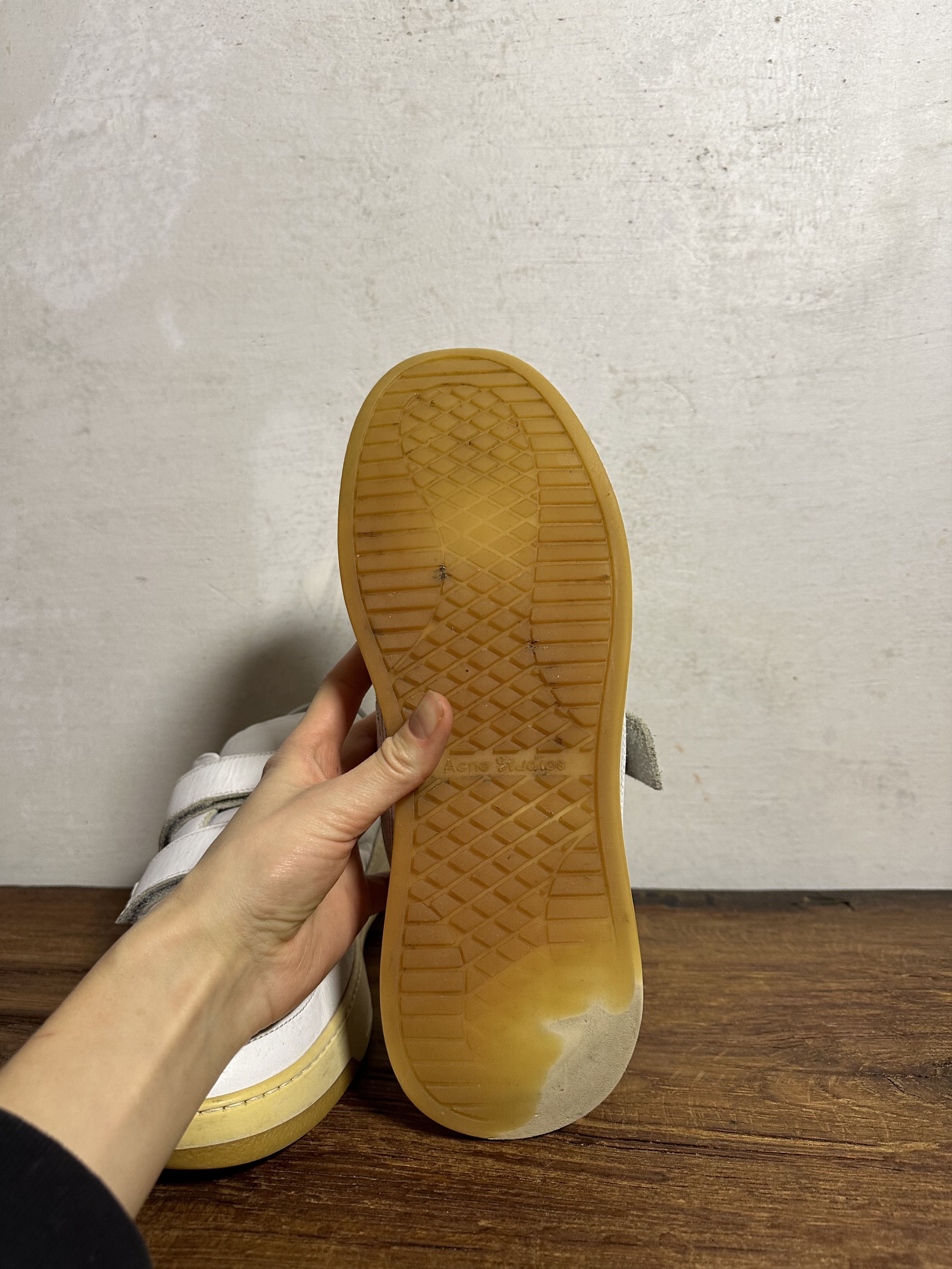 Acne Studios Acne Studios White Steffey Low-Top Sneakers Size US 11 / EU 44 - 6 Thumbnail