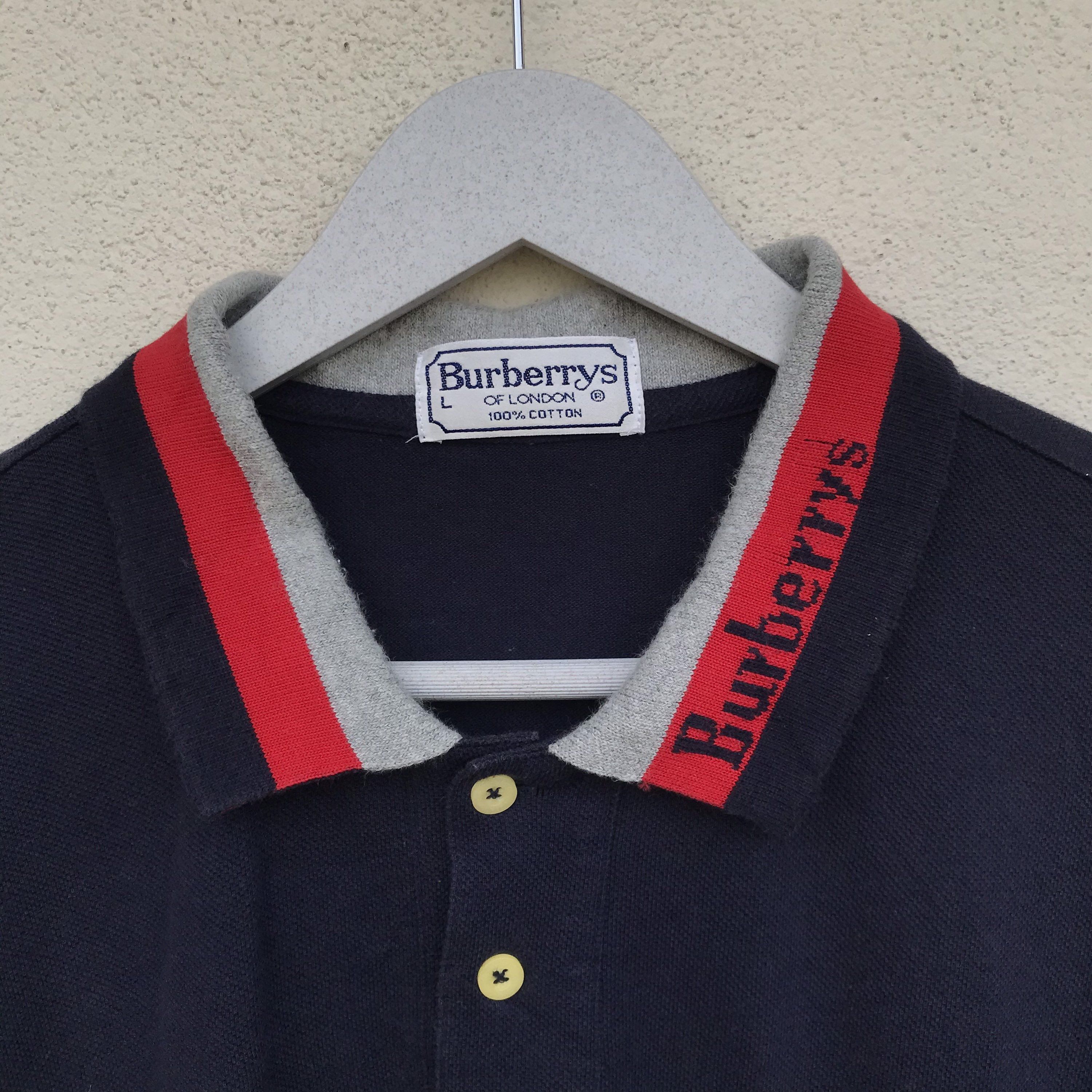 Burberry × Vintage VINTAGE BURBERRYS SPELL OUT COLAR LSLEEVE Size US L / EU 52-54 / 3 - 2 Thumbnail