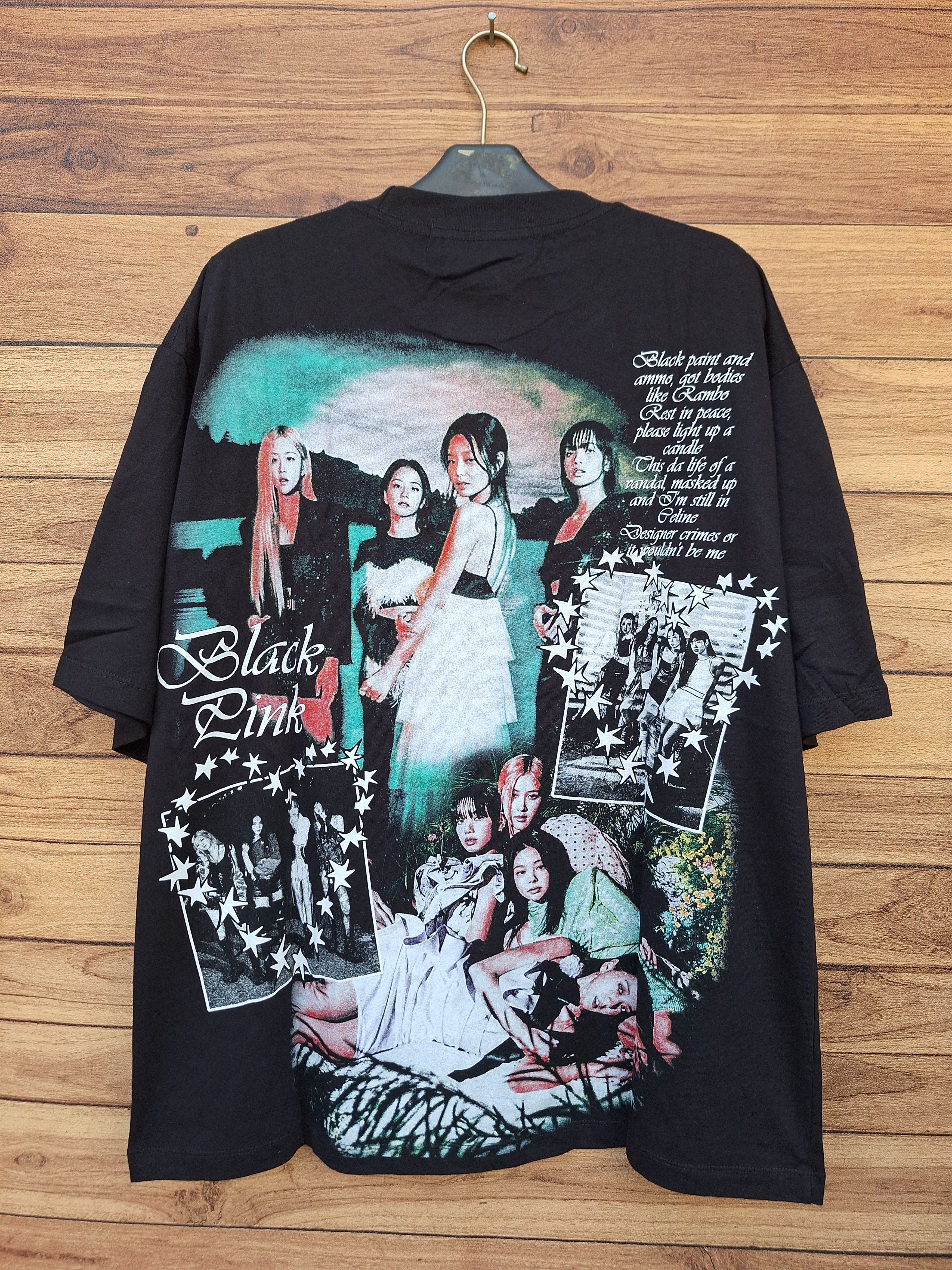 🔥RARE🔥 BLACKPINK la lisa jennie jisoo rose rap tees boot