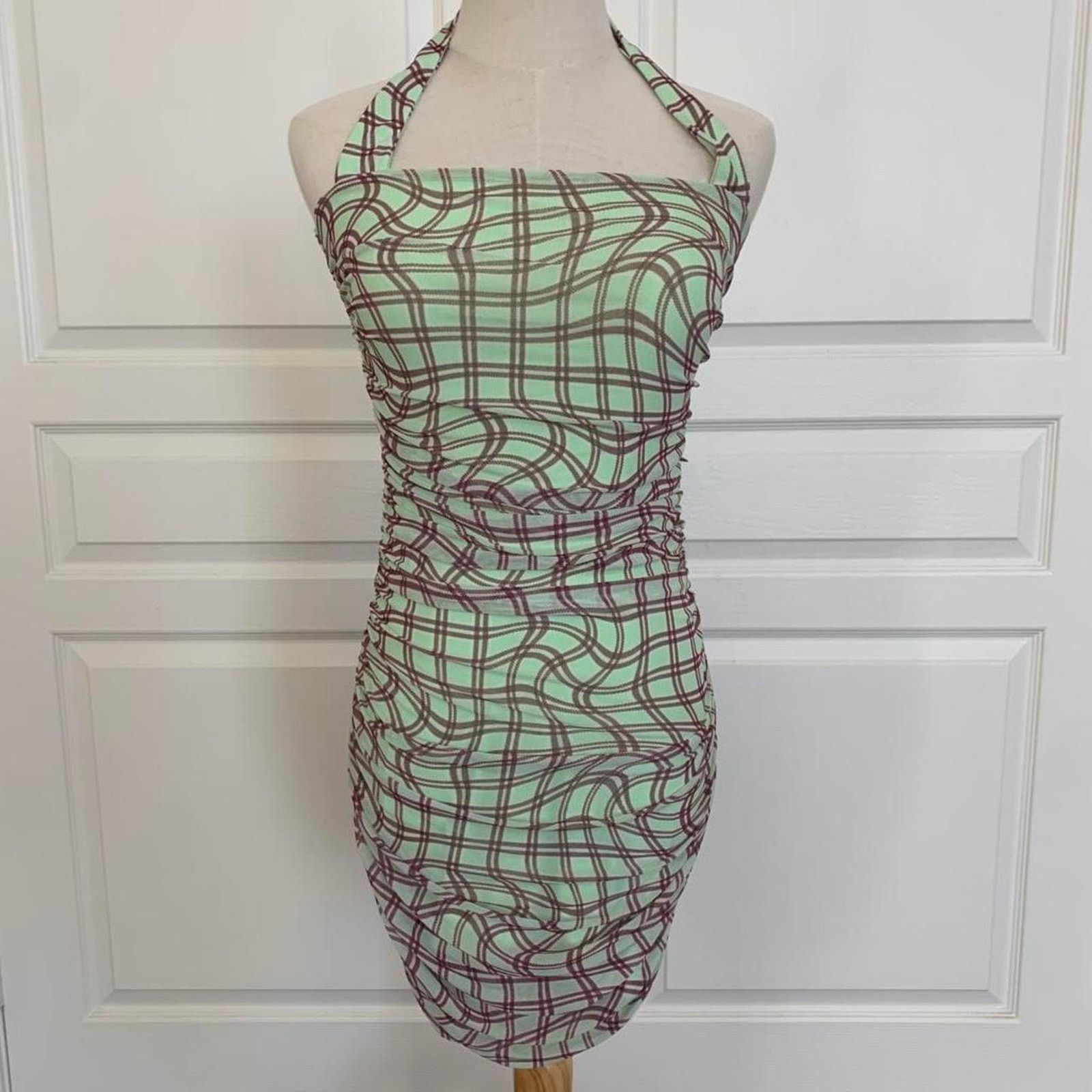 Anthropologie New AFRM x Anthropologie Halter Dress – Size M MSRP $98 Size M / US 6-8 / IT 42-44 - 2 Thumbnail