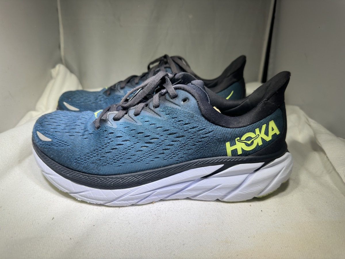 Hoka PreOwned Hoka Clifton 8 Wide Men's 8 2E Blue Teal Size US 8 / EU 41 - 1 Thumbnail