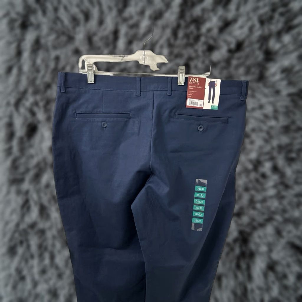 Zanella ZNL Zanella Chinos Pants Mens 38x32 Navy Blue Slim Straight Trousers NWT NWT Size US 38 / EU 54 - 1 Thumbnail