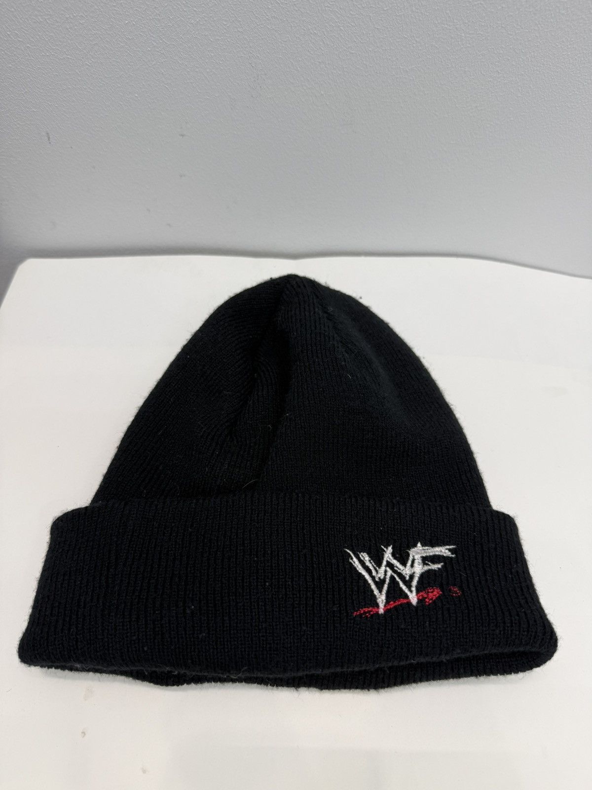 WWF Vintage 2001 WWE The Rock Dwayne Johnson Bull Beanie Hat Size ONE SIZE - 1 Thumbnail
