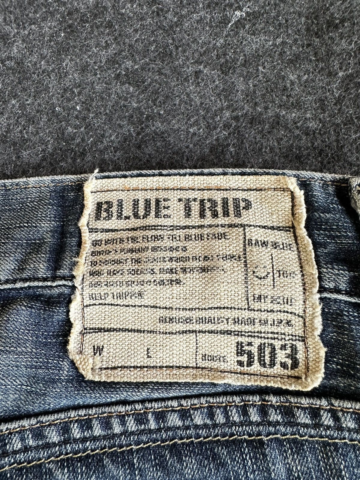 14th Addiction Edwin Blue Trip 5001 Patches Flare Vintage Denim D516 Size US 28 / EU 44 - 9 Thumbnail