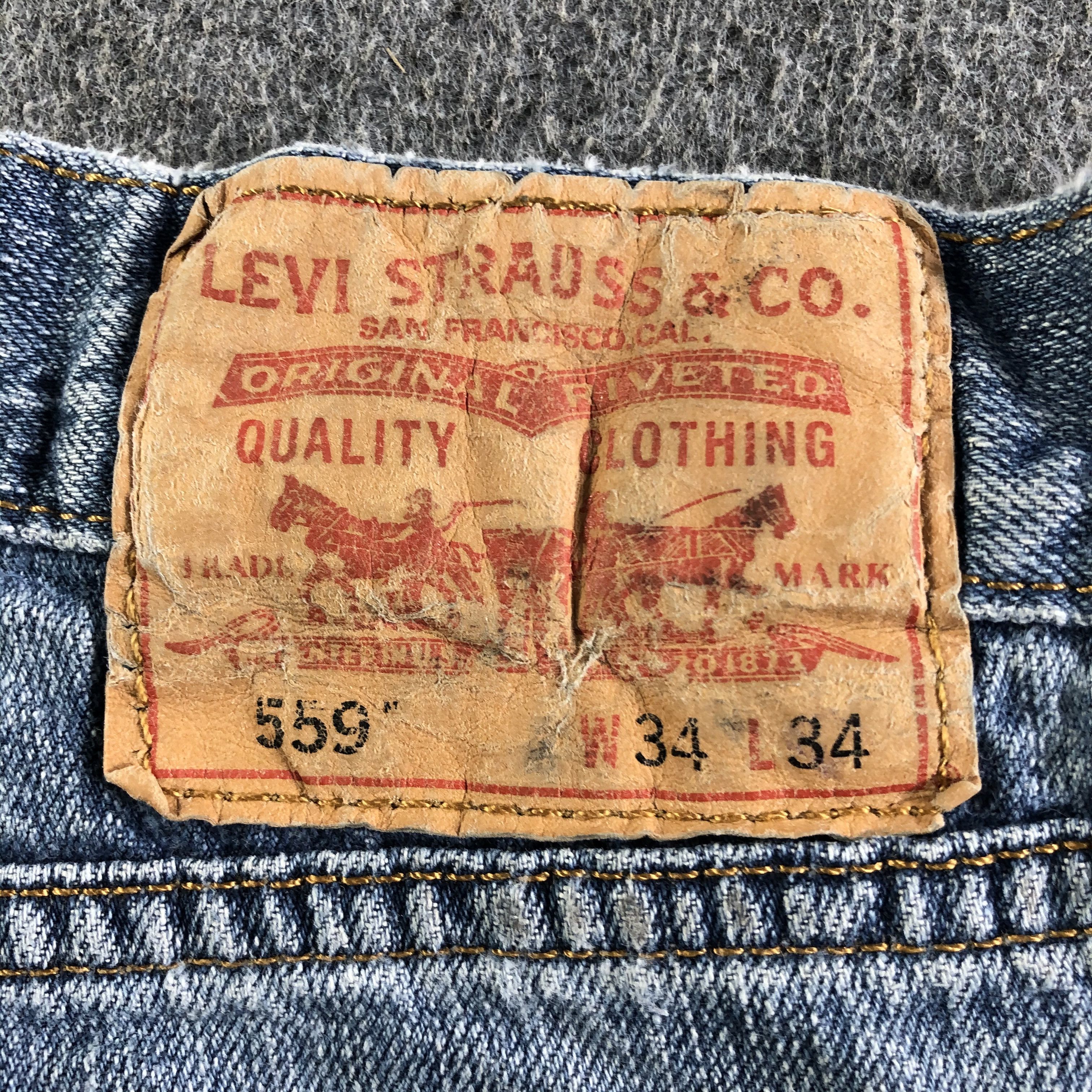 Levi's Vintage Blue Wash Levis 559 Jeans-J4307 Size US 36 / EU 52 - 5 Thumbnail