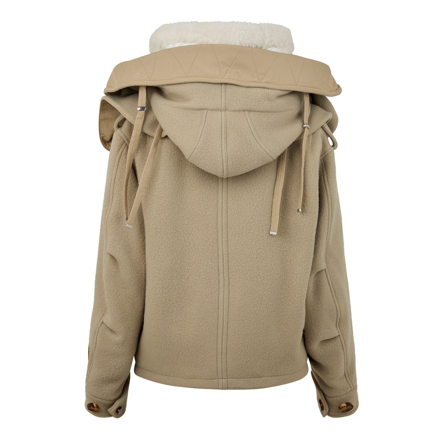 Off-White o1g2r1mq0125 Wool Jacket in Beige Size XS / US 0-2 / IT 36-38 - 2 Thumbnail