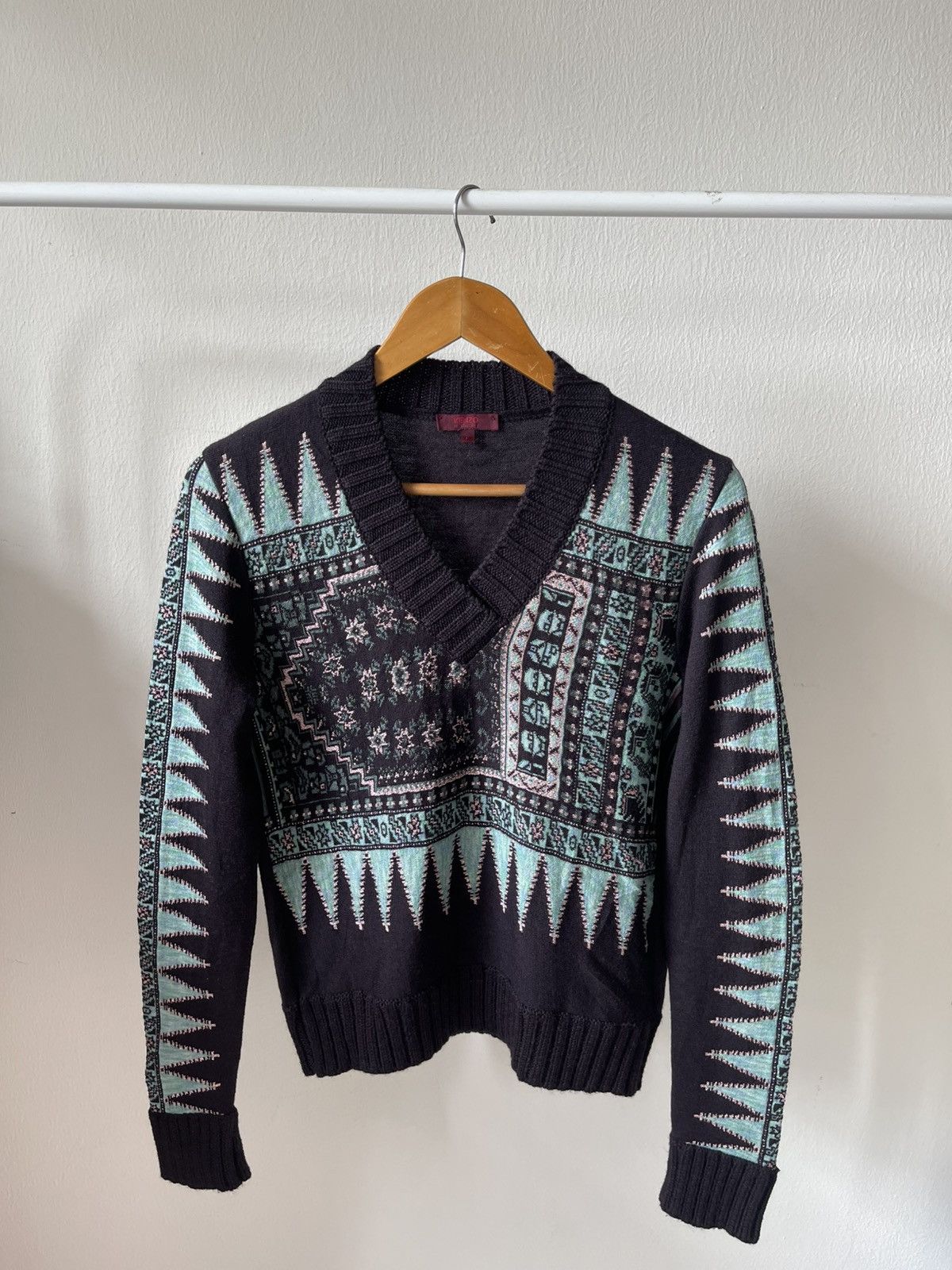 Kenzo 2000s Kenzo Paris Art Knitwear Size US XS / EU 42 / 0 - 1 Thumbnail